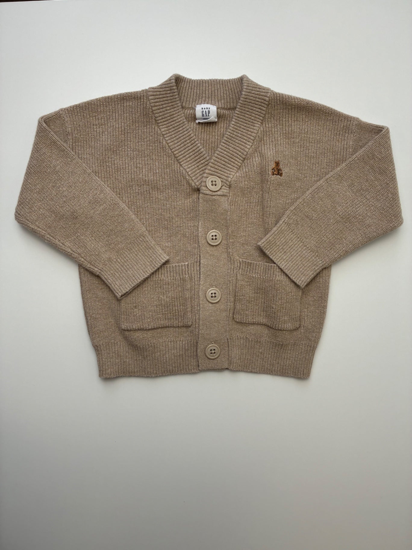 BabyGap Sweater - Tan Cardigan | size 12 - 18 Months