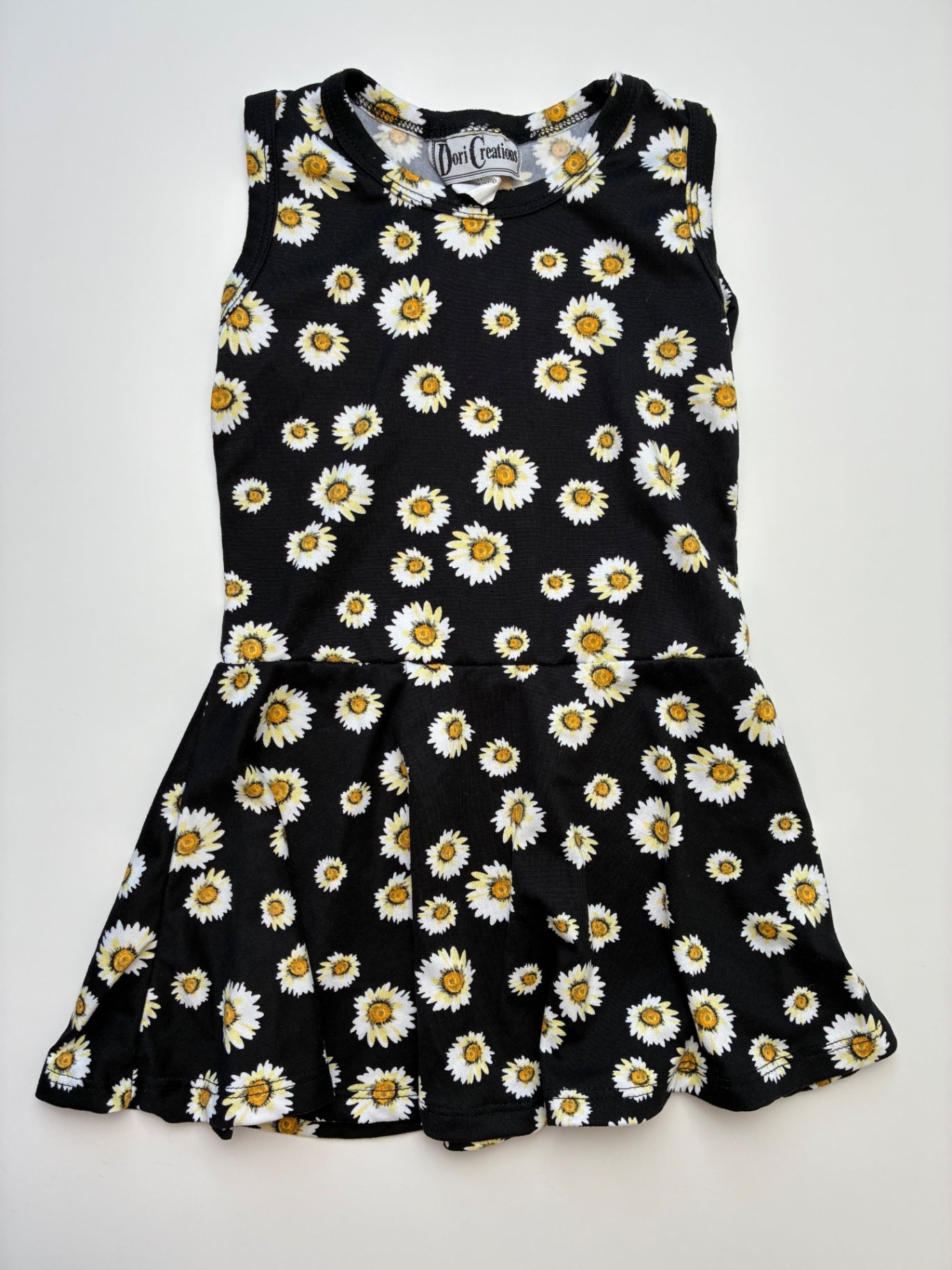 Dori Creations Dress - Black Daisy Pattern | size 4T