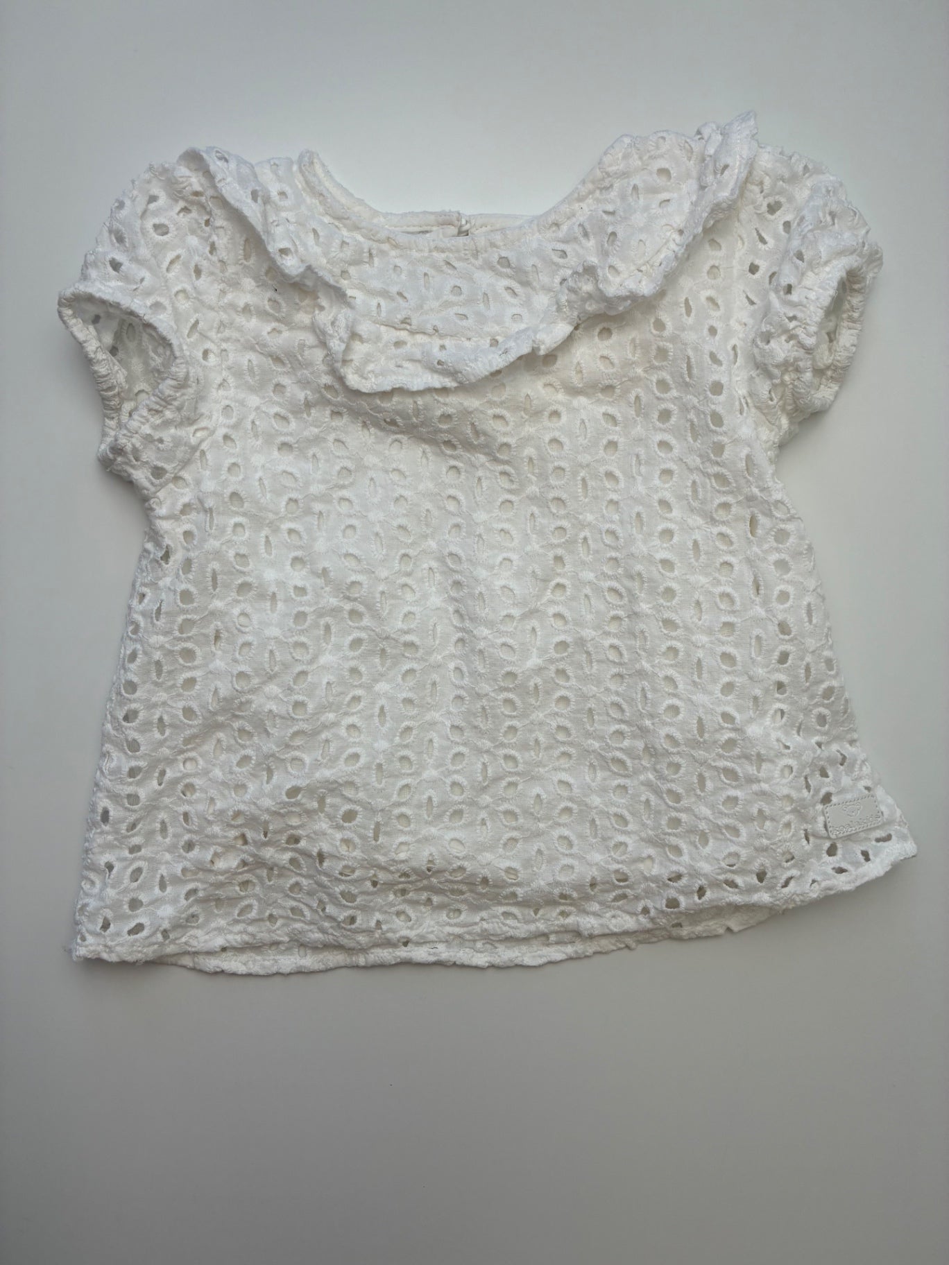 Koala Kids Shirt - White Eyelet Blouse | size 4T