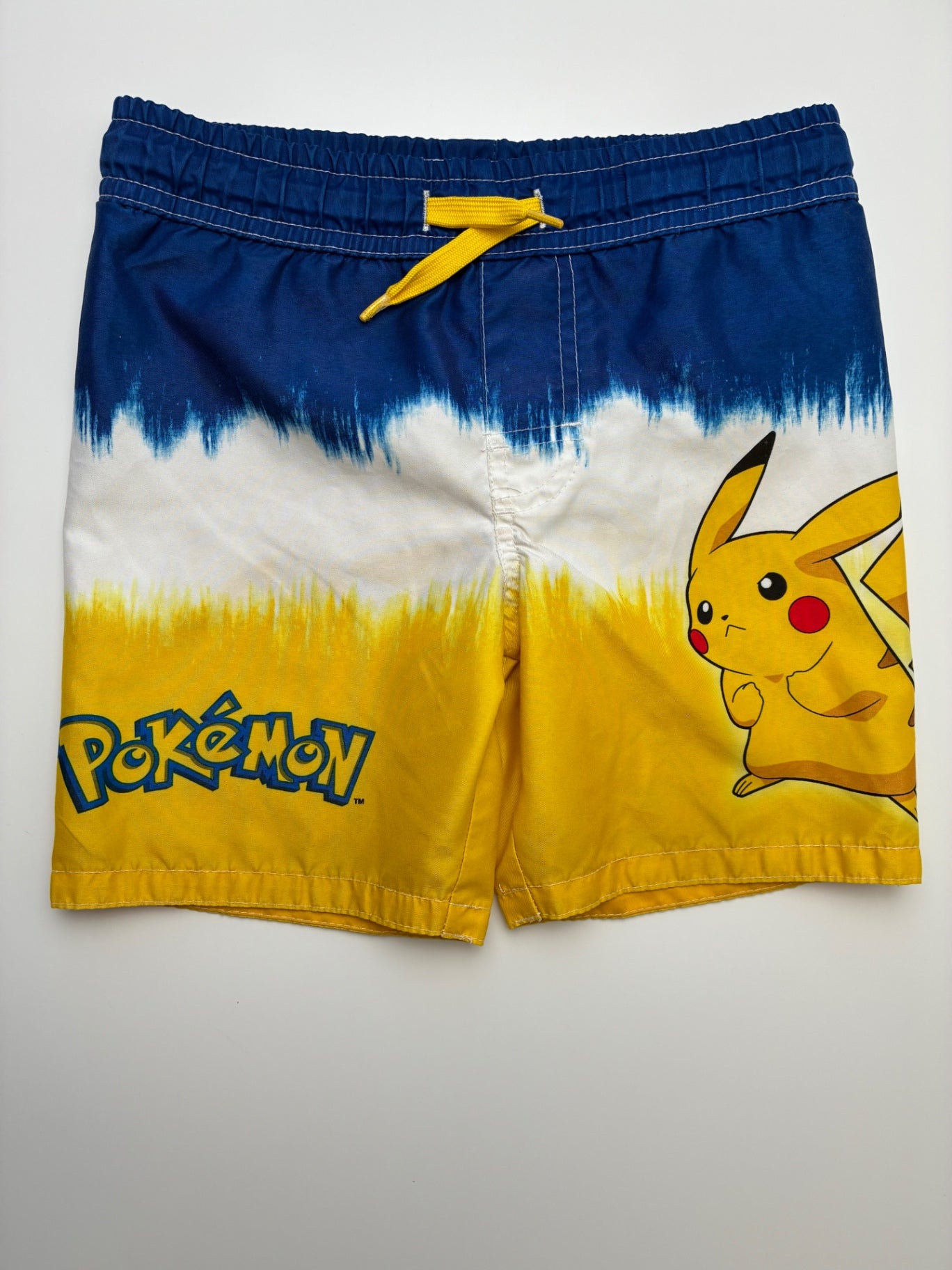 Pokemon Swimsuit - Blue/Yellow Pikachu Swim Trunks | size 5T/6
