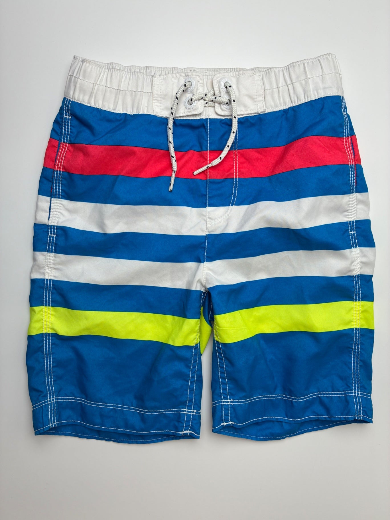 GapKids Swimsuit - Blue Striped Swim Trunks | size 6/7