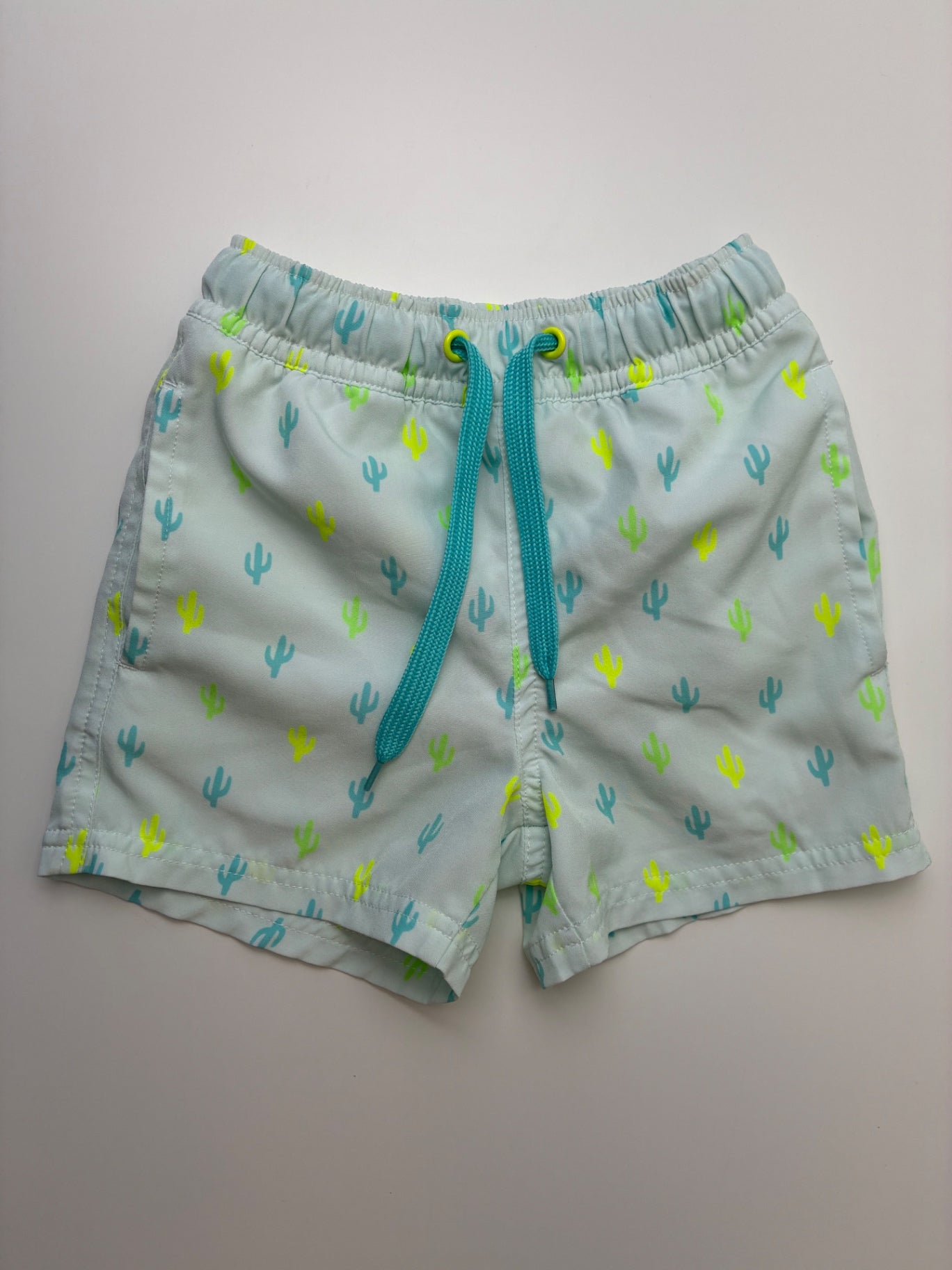 EGG New York Swimsuit - Green Cactus Swim Trunks | size 4T