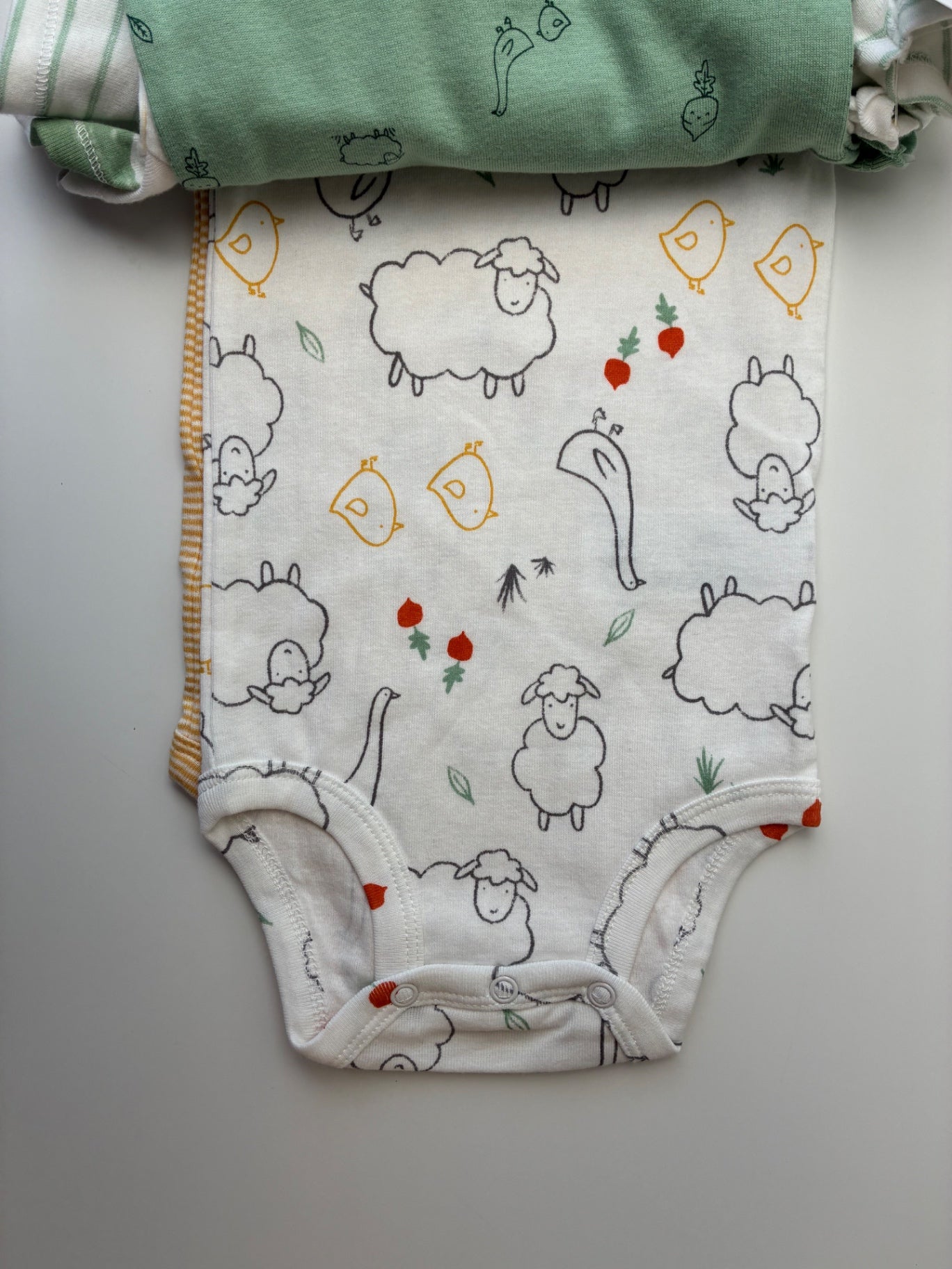 Carter's Onesie - Yellow/Green Set of 5 | size 9 Months