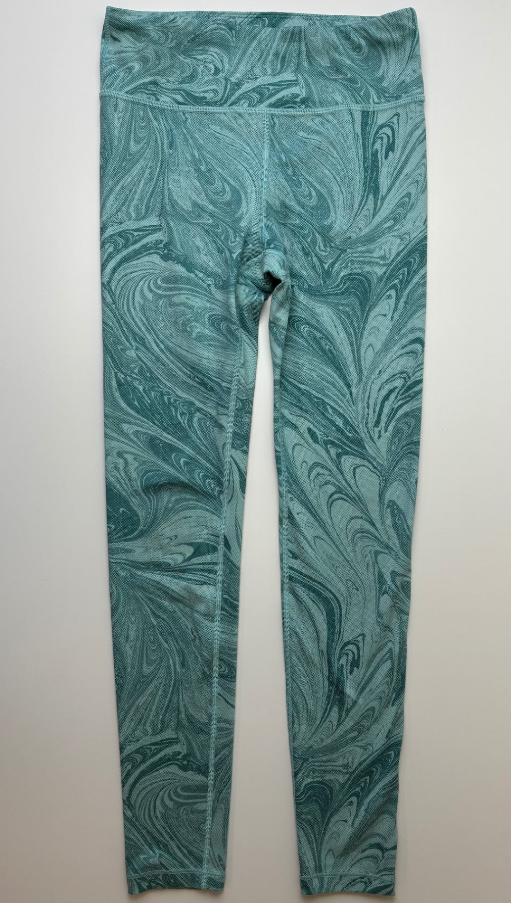 Athleta Girl Leggings - Green Marbled High Rise | size 12