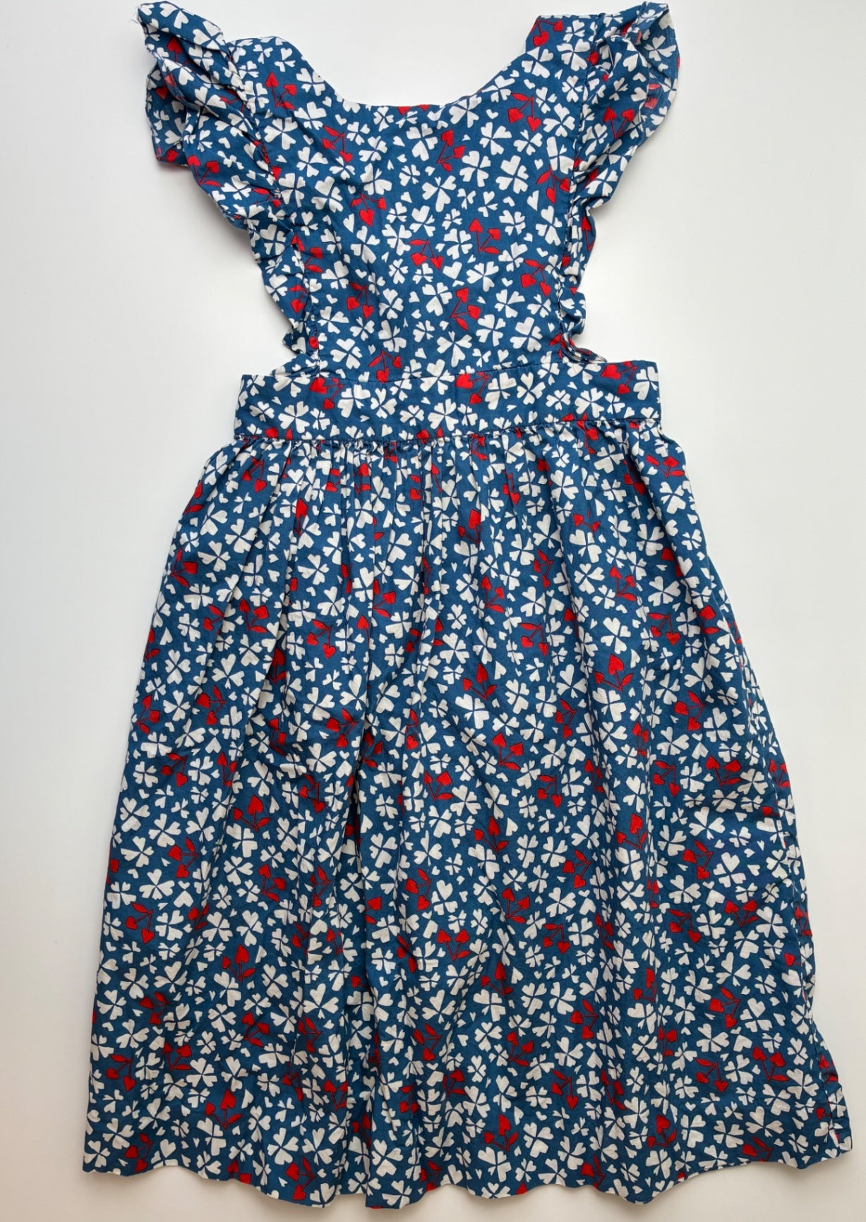 Bonpoint Dress - Blue Clover Pattern | size 8