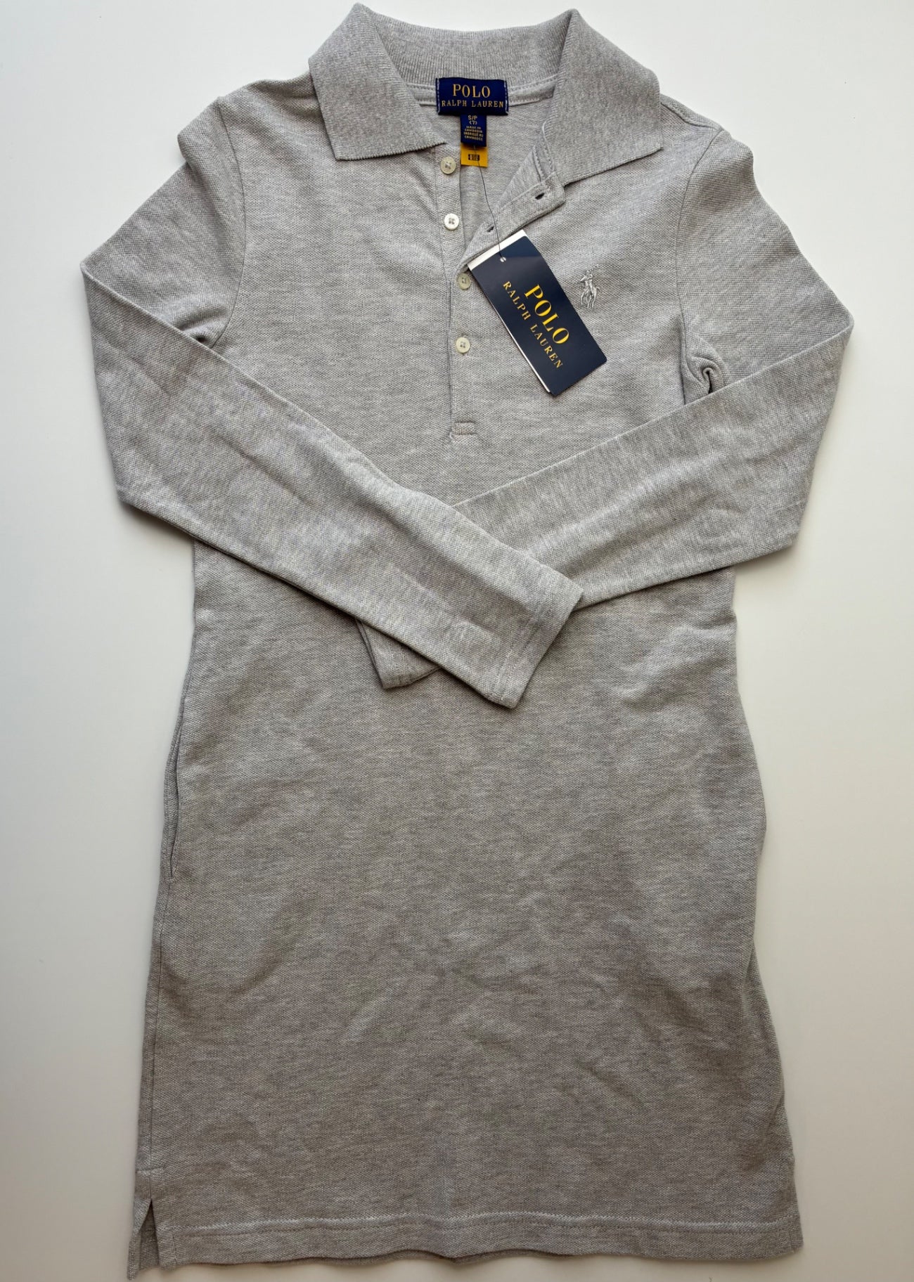 Polo Ralph Lauren Dress - Gray Long Sleeve Polo | size 7