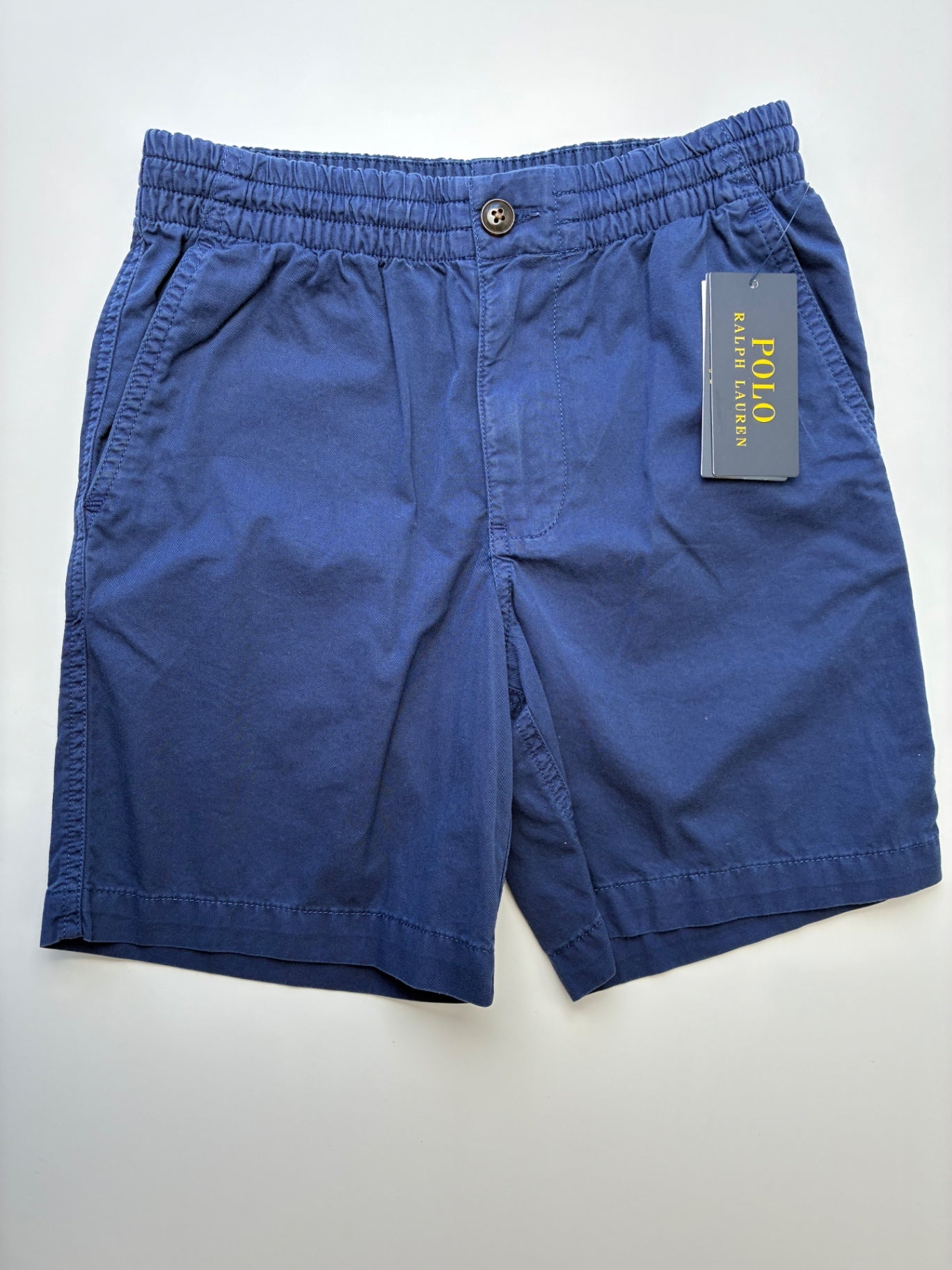 Polo Ralph Lauren Shorts - Blue 100% Cotton Elastic Waist | size 8