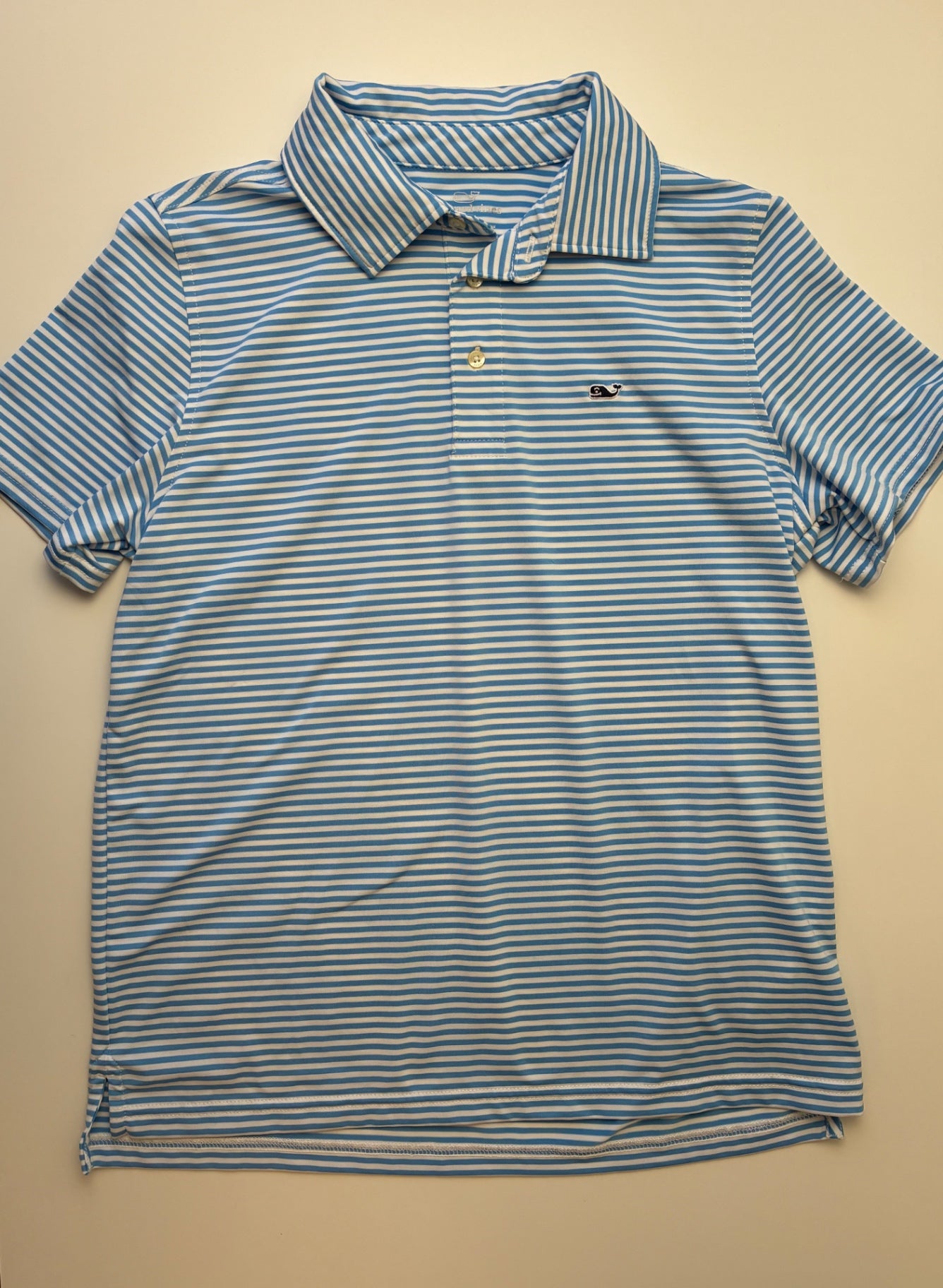 Vineyard Vines Shirt - Blue Striped Sankaty Polo | size 16