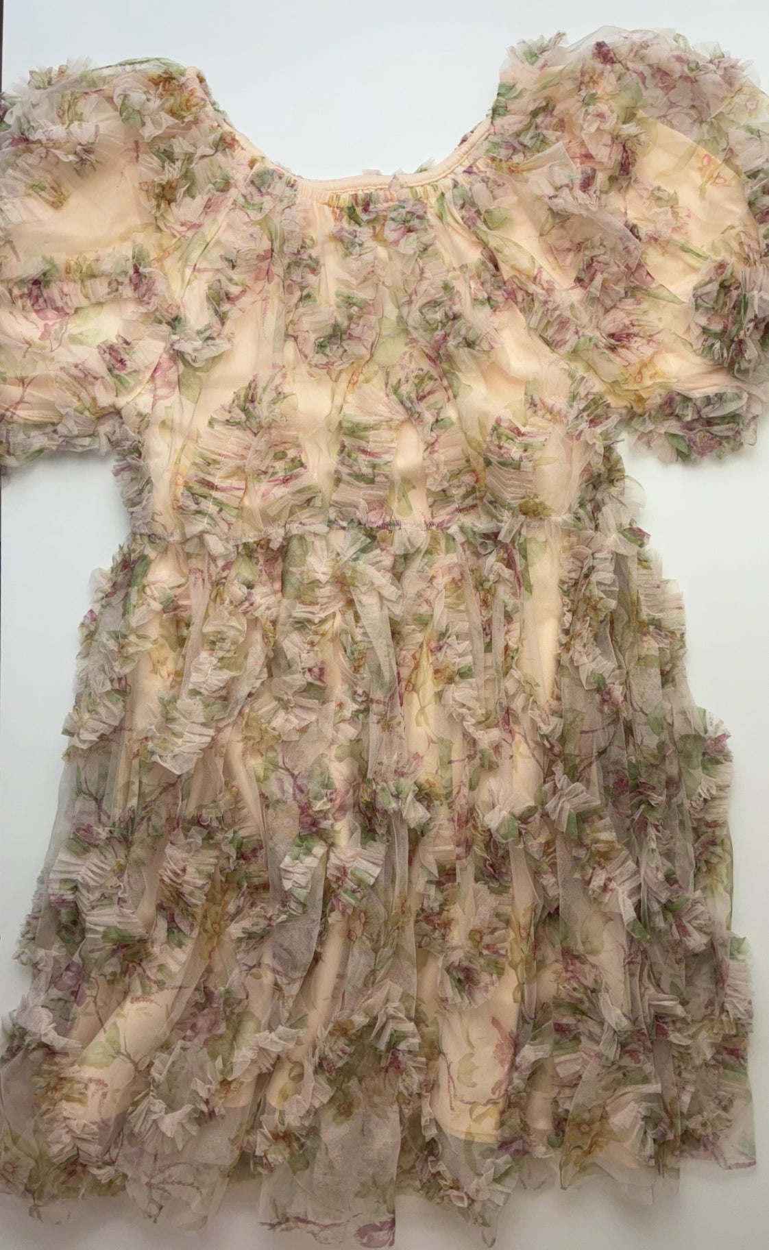 Next US Dress - Multicolor Tulle Floral Ruffles | size 12