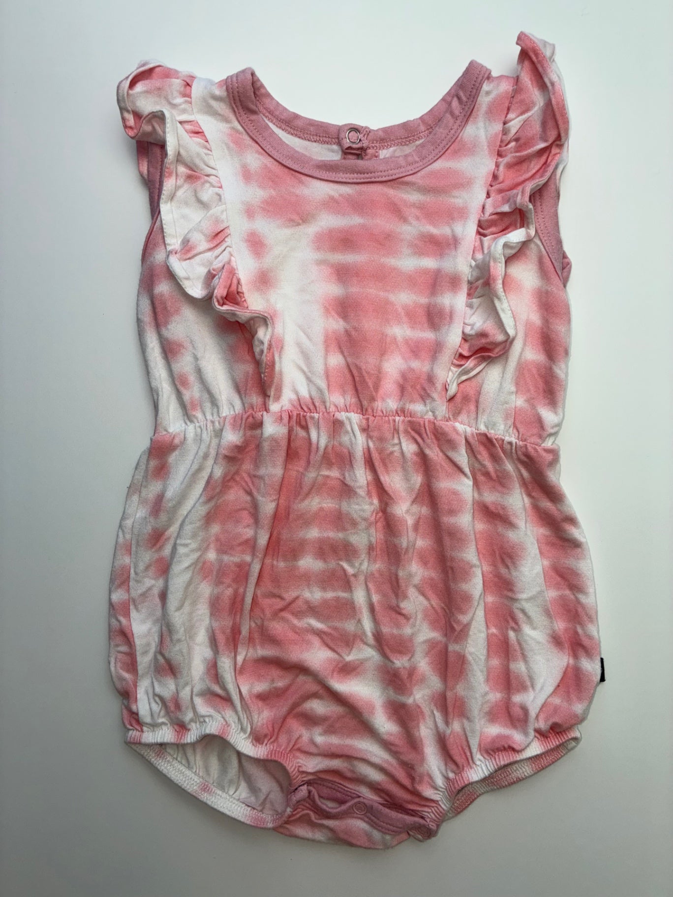 Kyte Onesie - Pink Tie Dye Bubble | size 12 - 18 Months