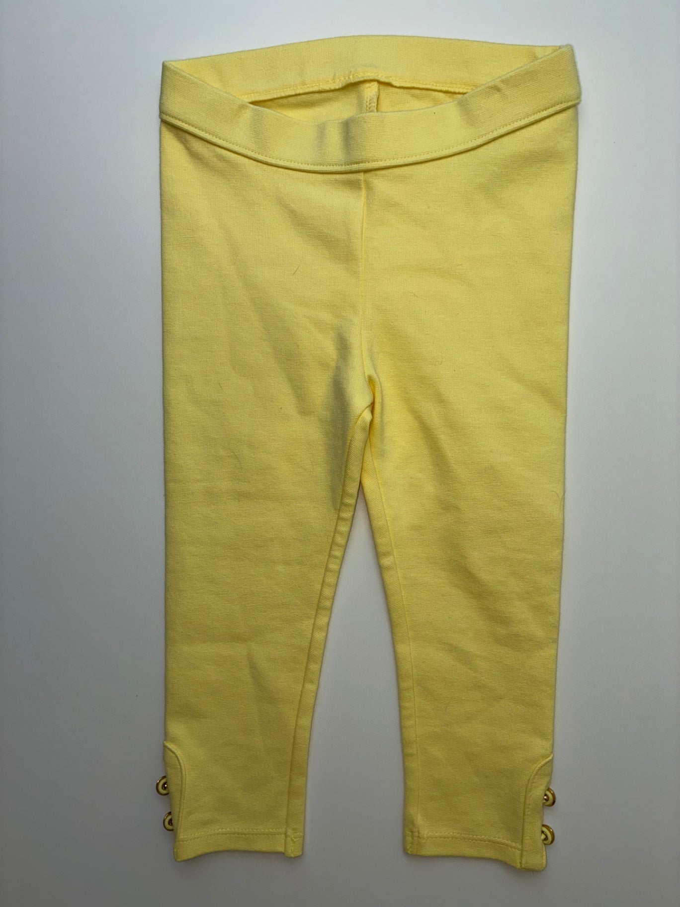 Janie and Jack Leggings - Yellow Button Ankle | size 12 - 18 Months