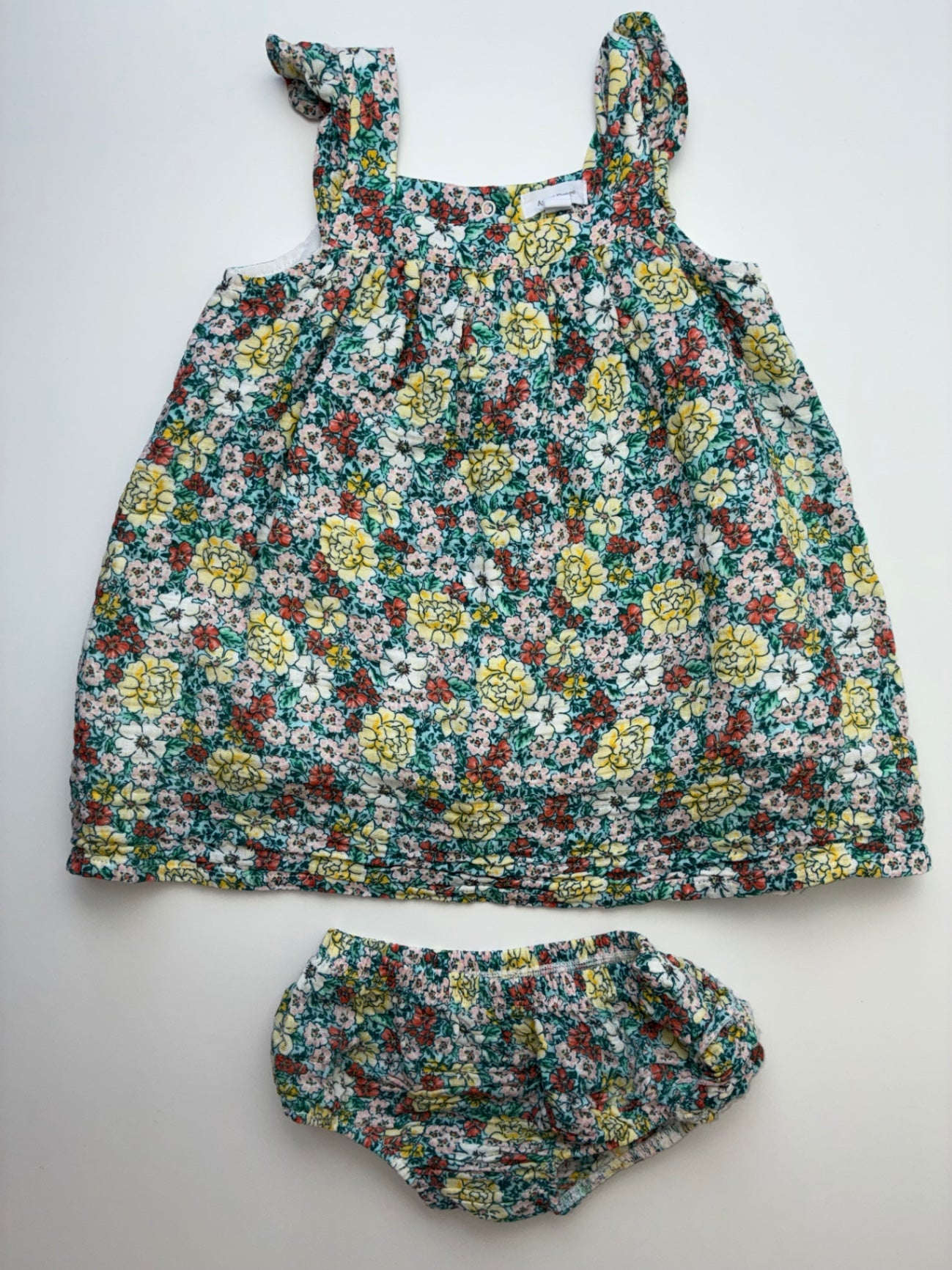 Angel Dear Dress - Multicolor Floral + Bloomers | size 18 - 24 Months