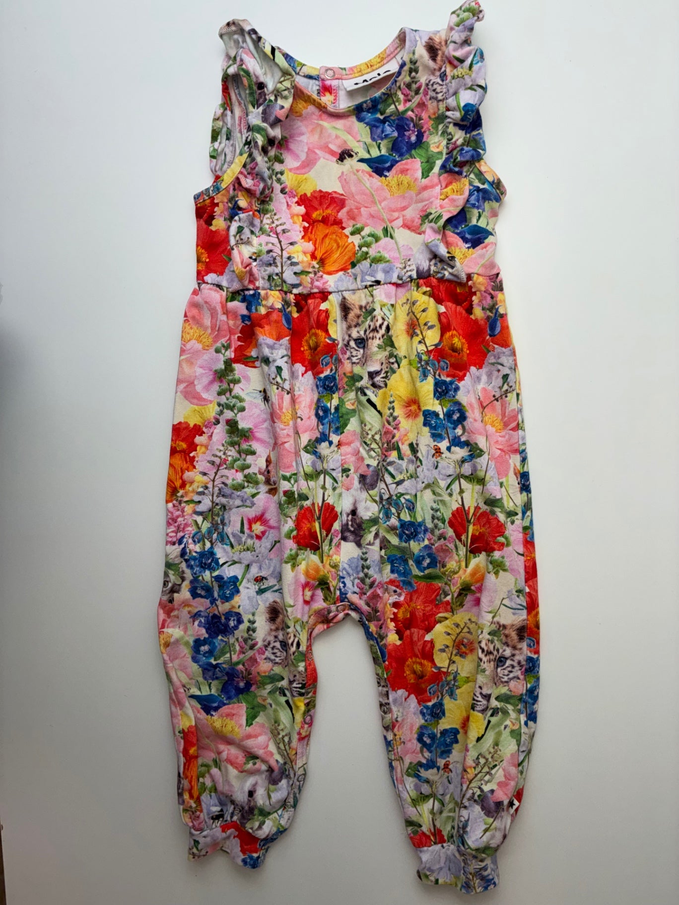 Molo Onesie - Multicolor Floral Jumpsuit | size 18 Months