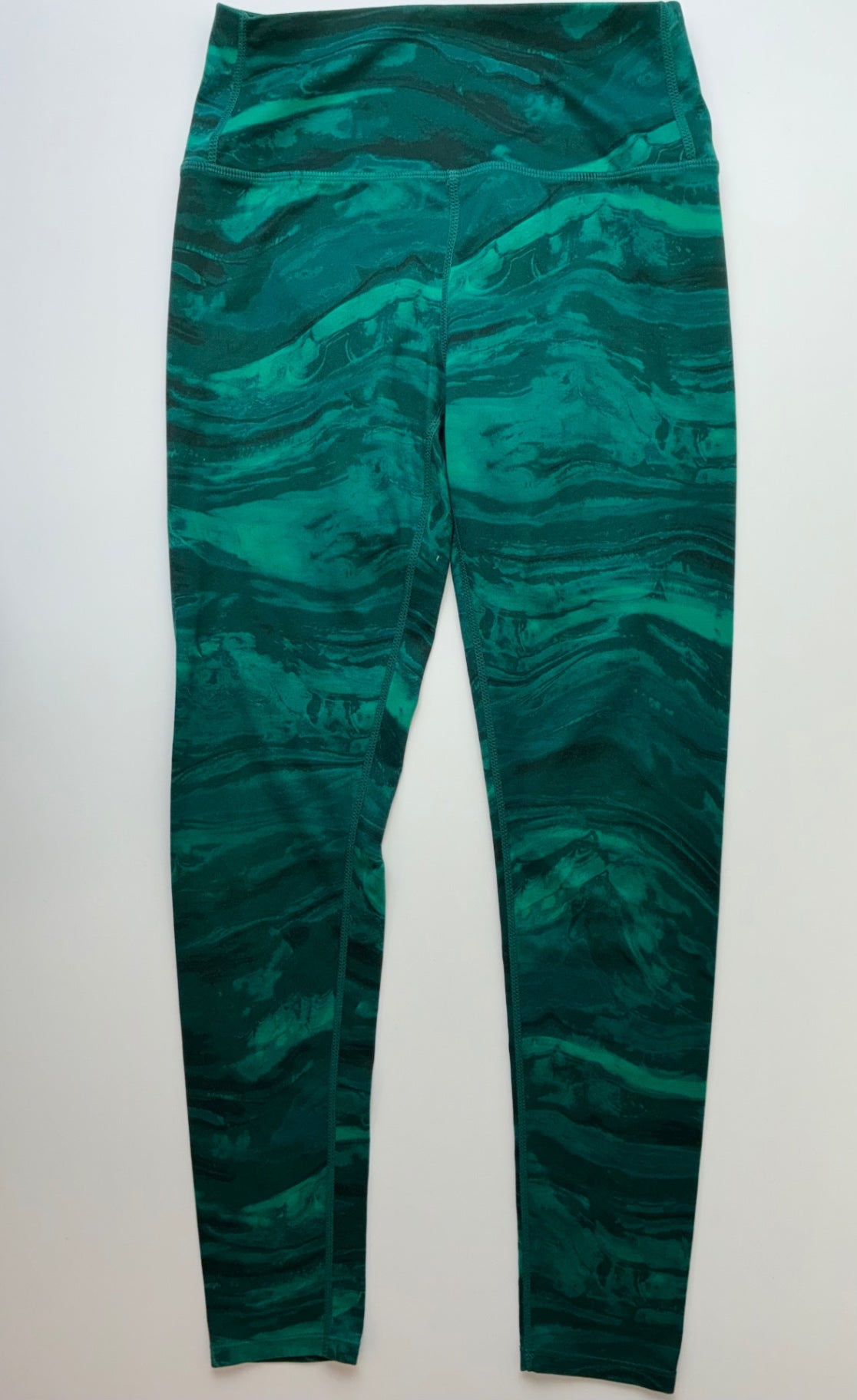 Zella Leggings - Green Marbled | size 14/16