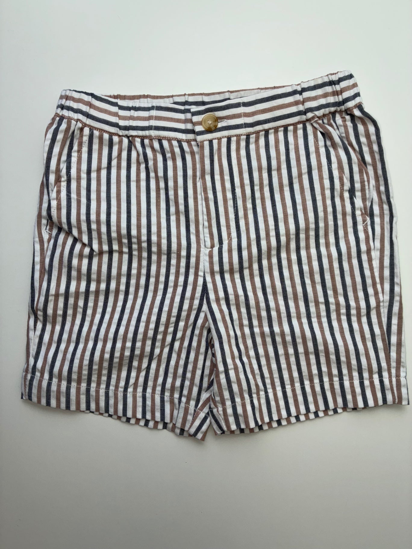 Miles the Label Shorts - Multicolor Striped 100% Cotton | size 6