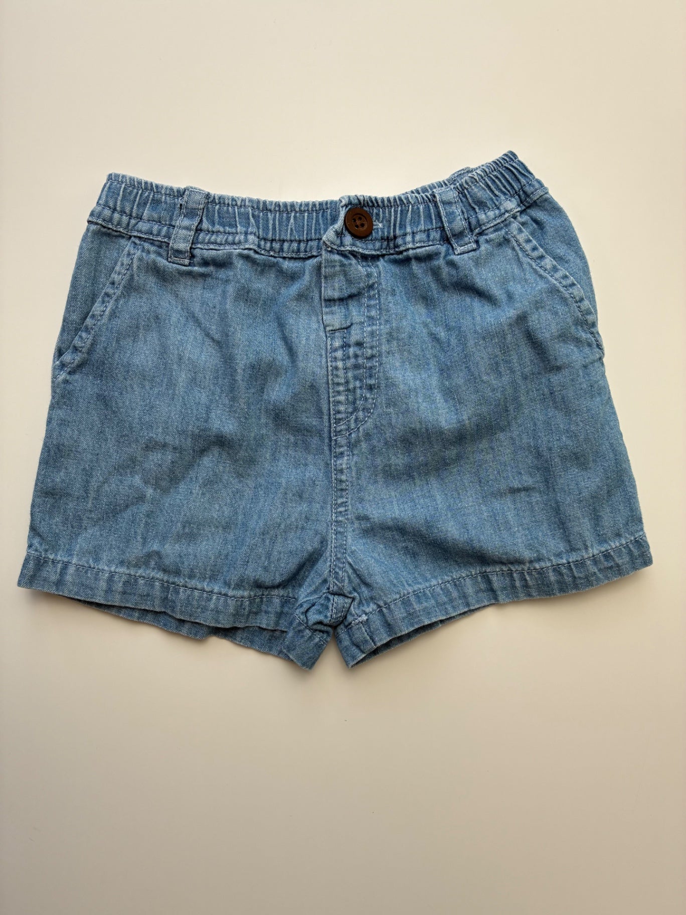 Kendi Shorts - Blue Chambray | size 18 - 24 Months