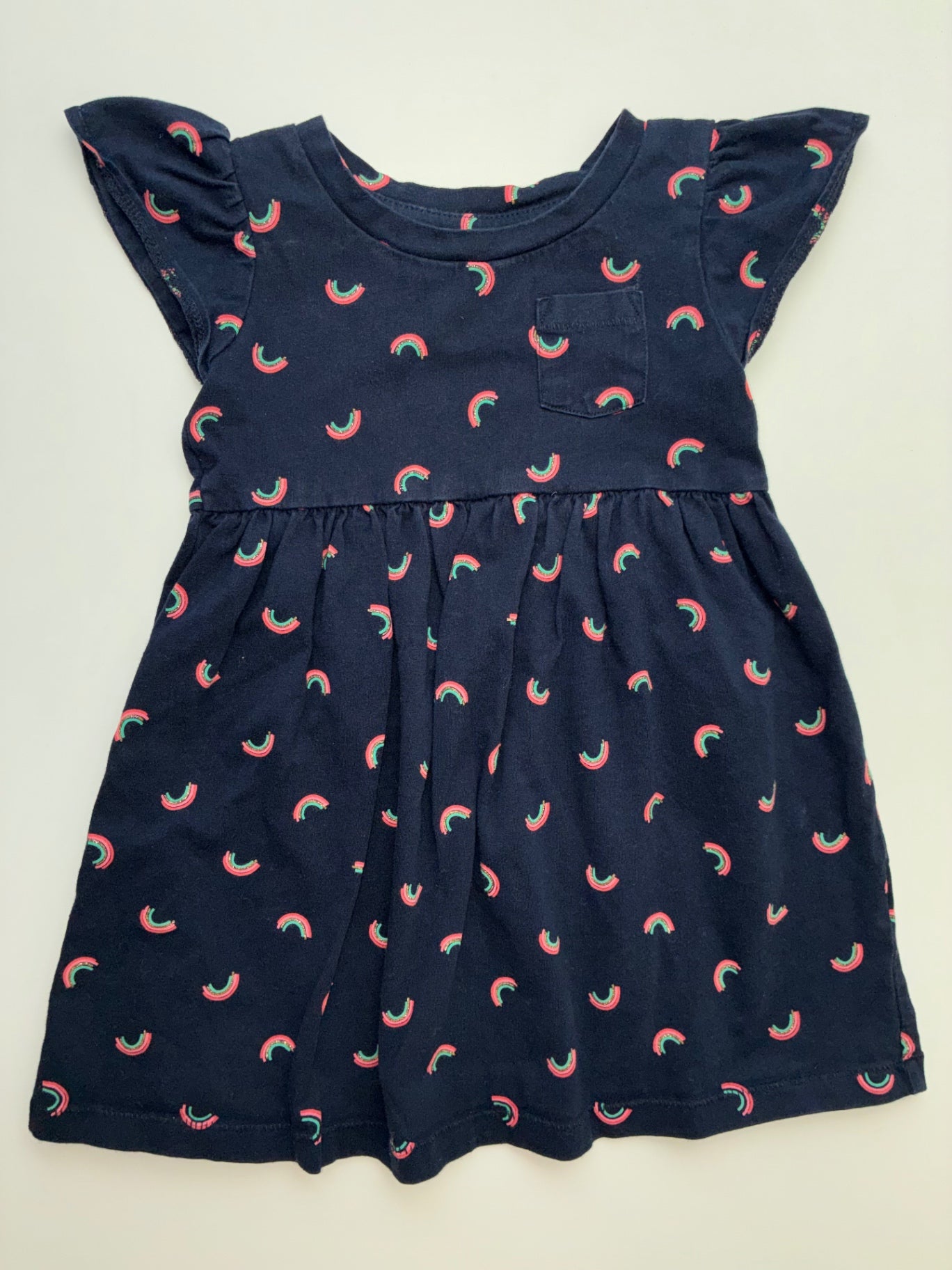 Baby Gap Dress - Navy Blue Glitter Rainbows | size 2T