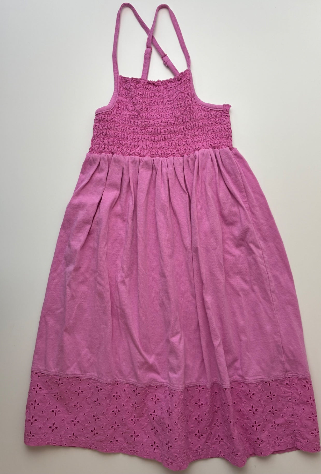 Splendid Dress - Pink Smocked + Eyelet | size 12