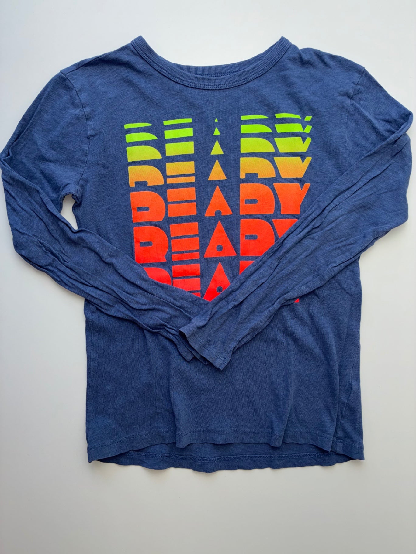 Crewcuts Long Sleeve T-Shirt - Blue Ready Graphic | size 10