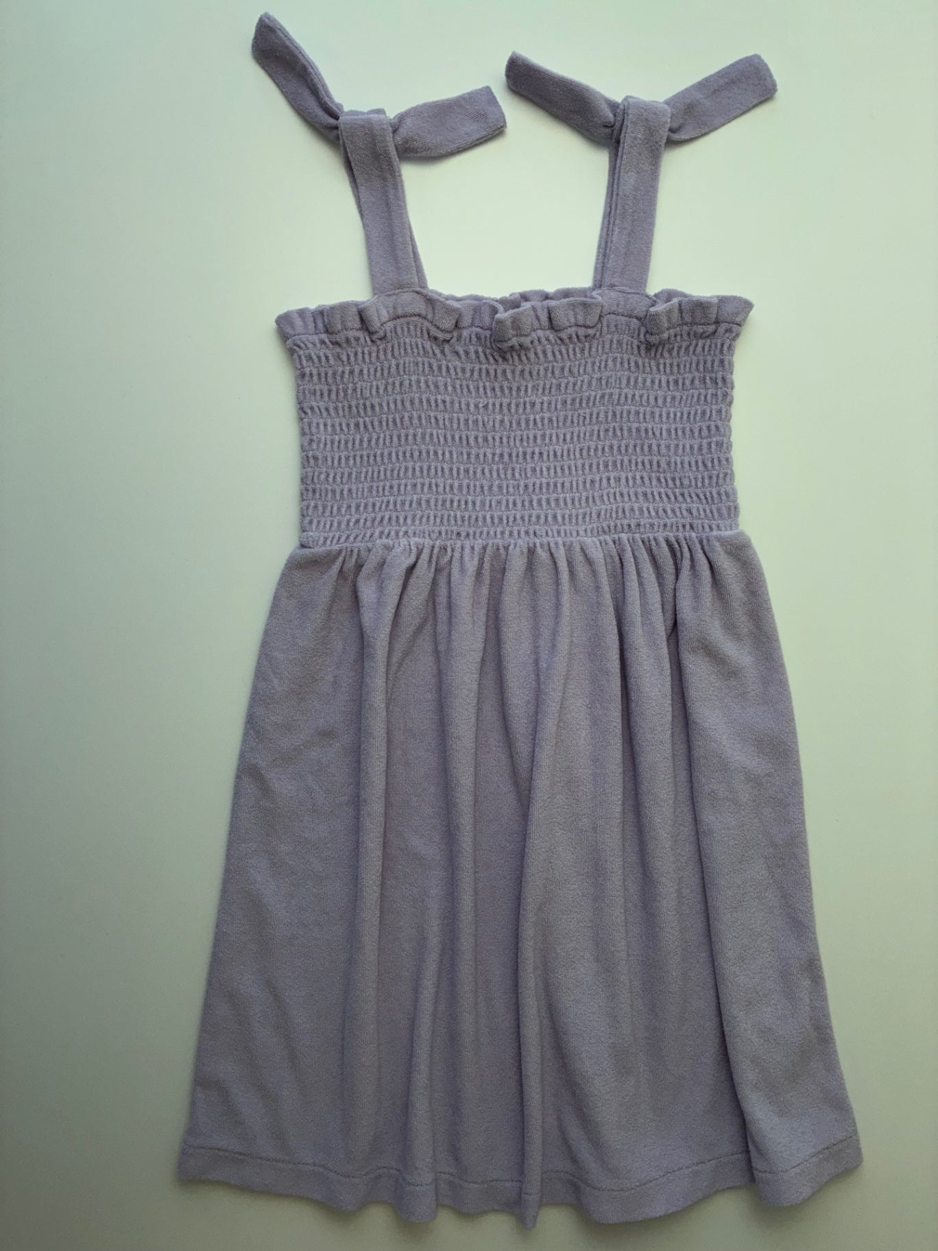 Crewcuts Dress - Purple Smocked Terry | size 7