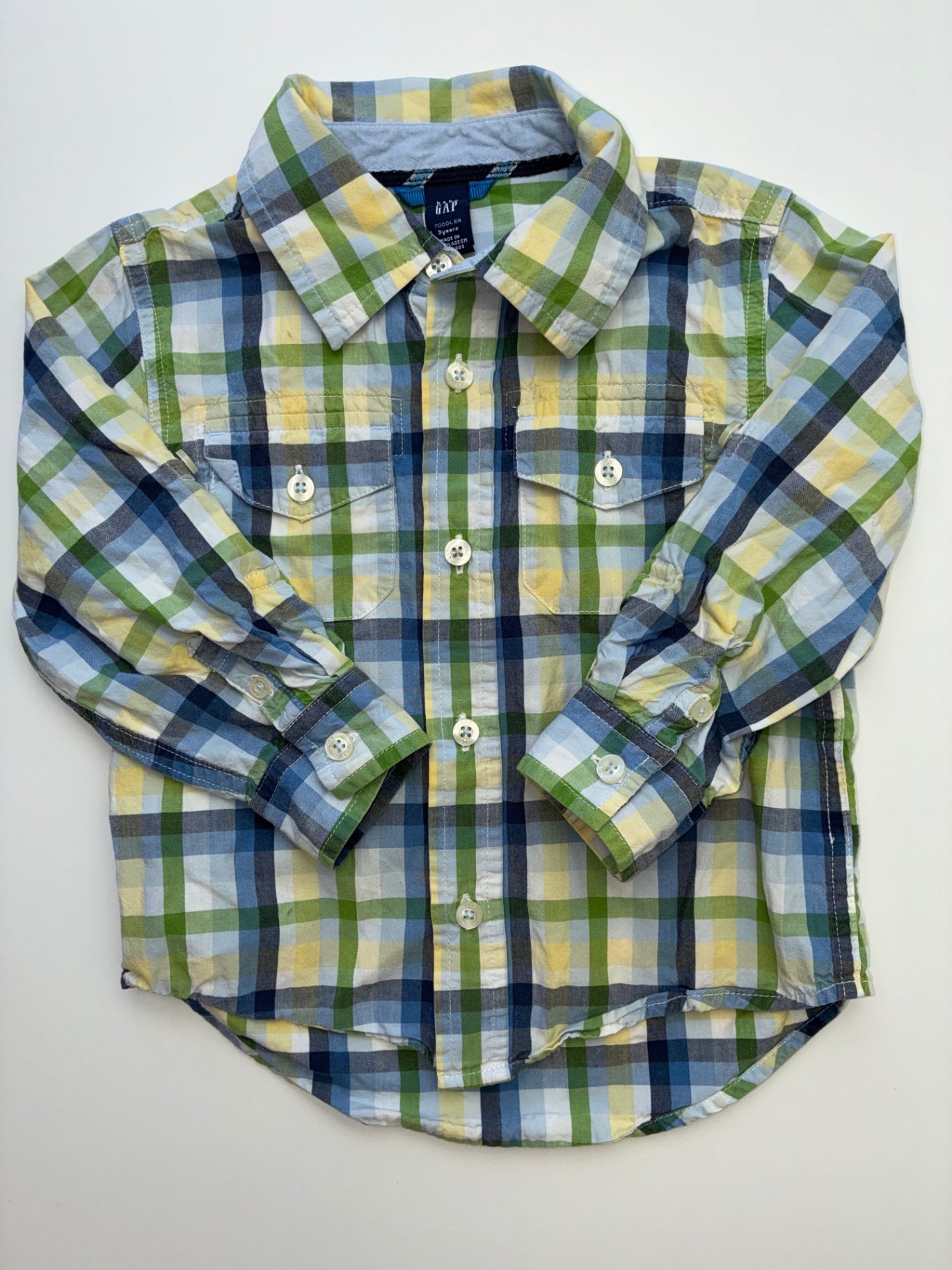 Baby Gap Shirt - Multicolor Plaid Button Up | size 3T