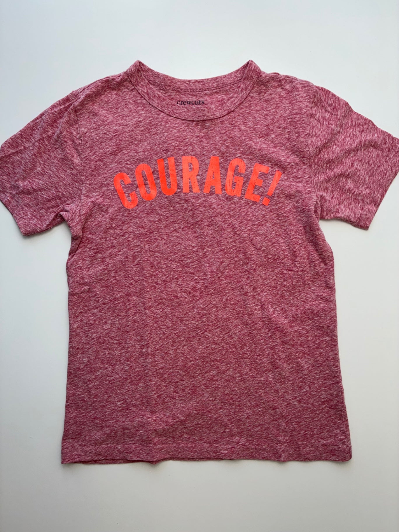 Crewcuts T-Shirt - Red Heathered 'Courage' | size 10