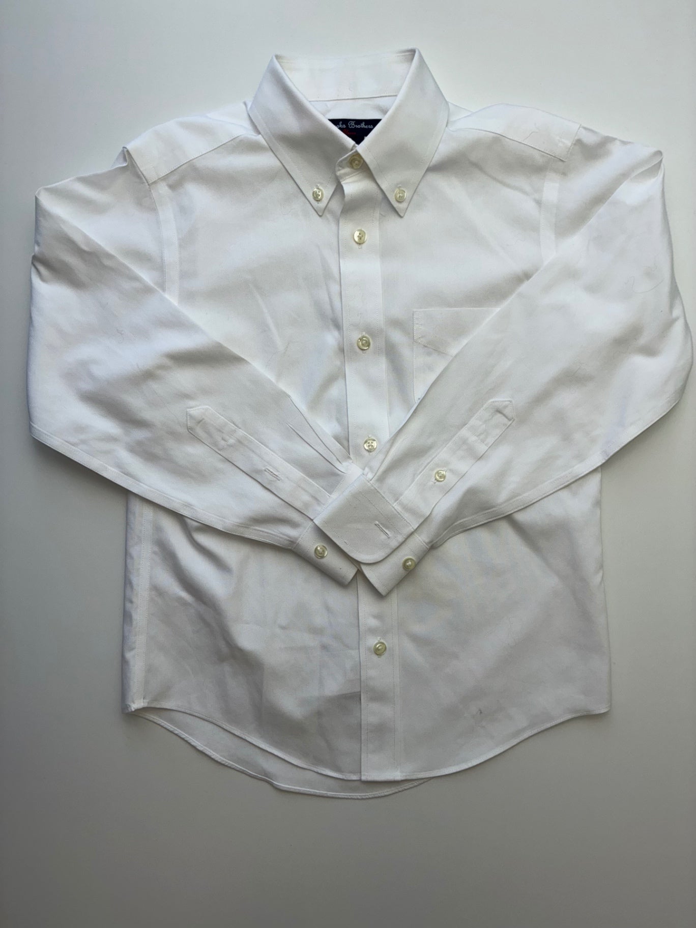 Brooks Brothers Shirt - White Non-Iron Button Down | size 8