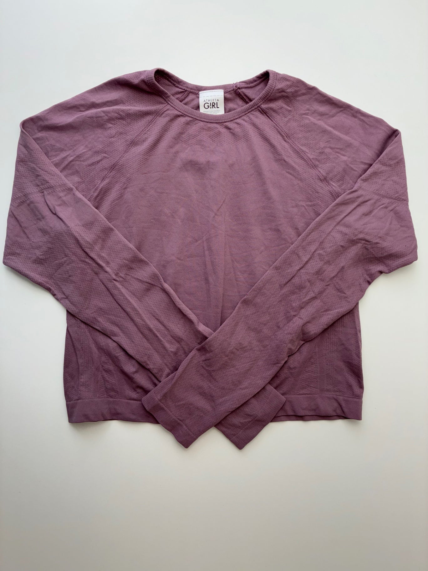 Athleta Girl Shirt - Purple Long Sleeve Sport Length | size 12