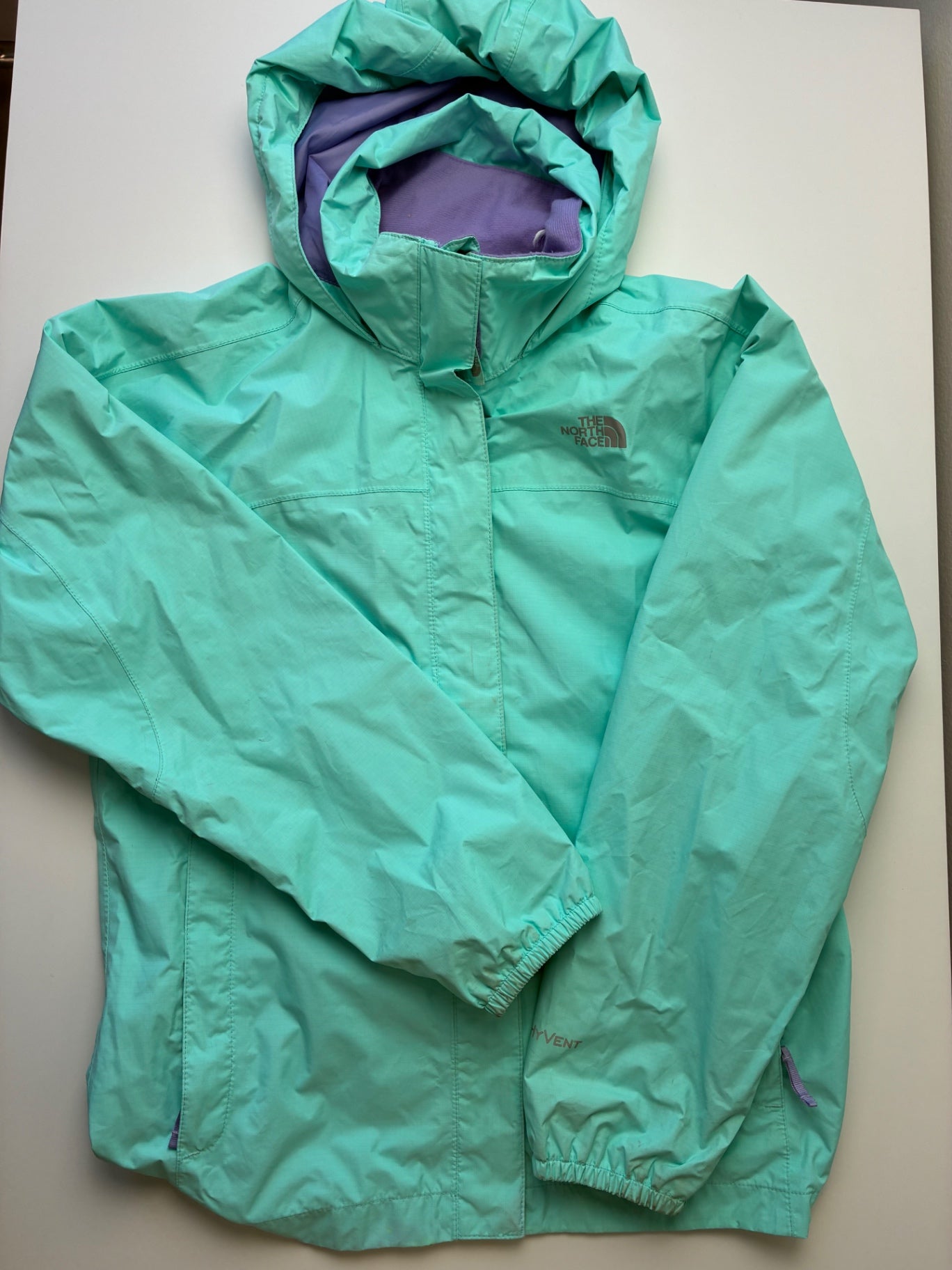 The North Face Jacket - Green Rain Jacket | size 14/16