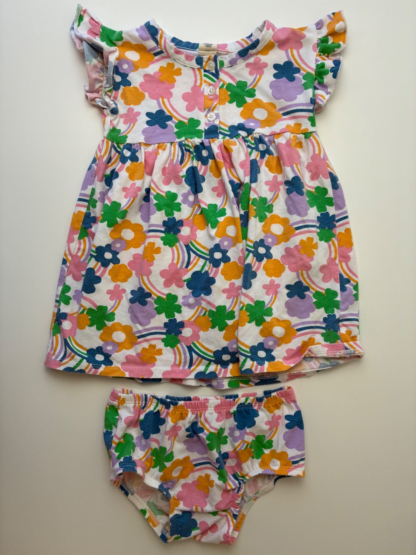 Tucker + Tate Dress - Multicolor Floral + Bloomers | size 18 Months