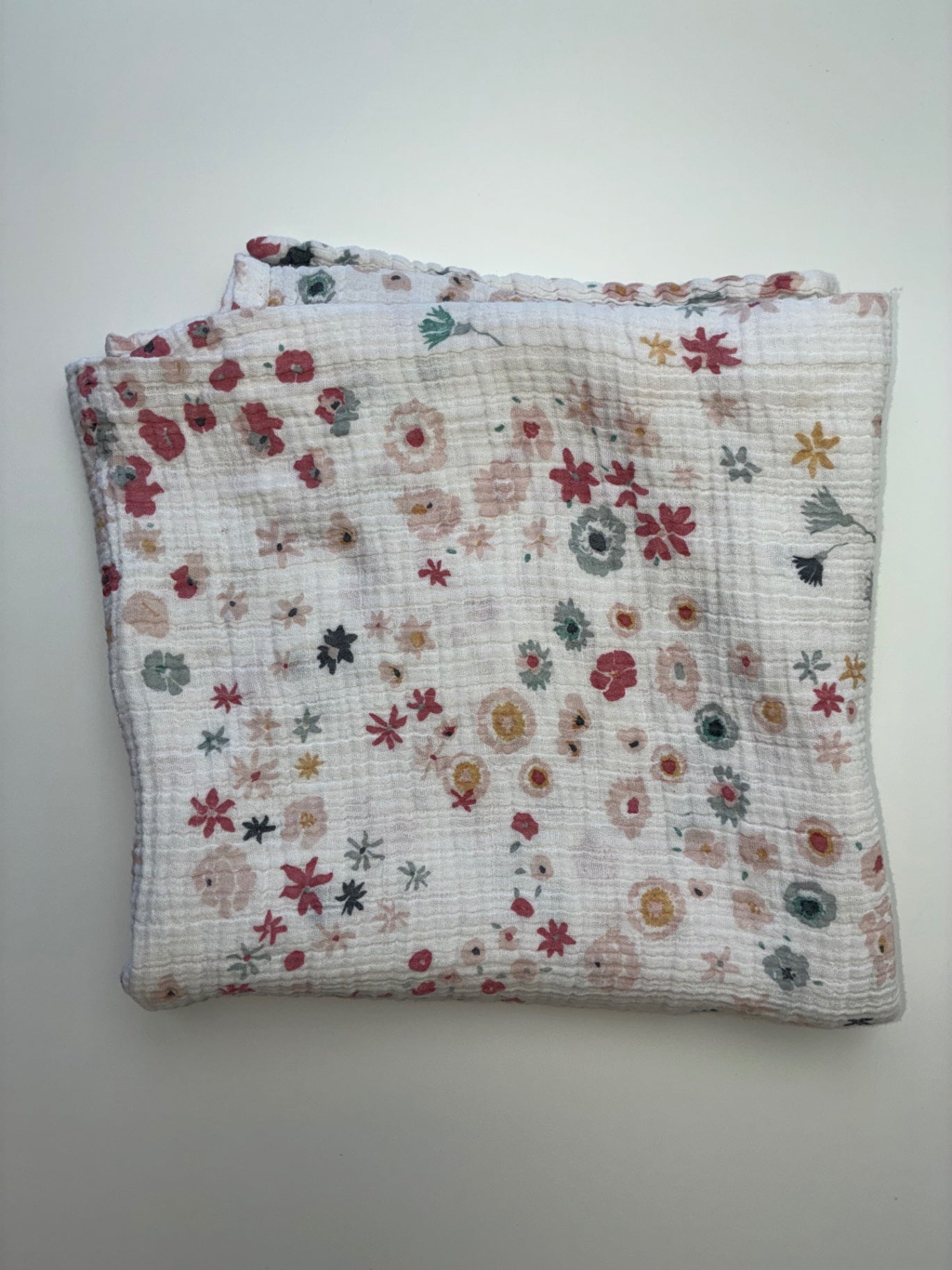 Pehr Blanket - White Muslin Floral | size