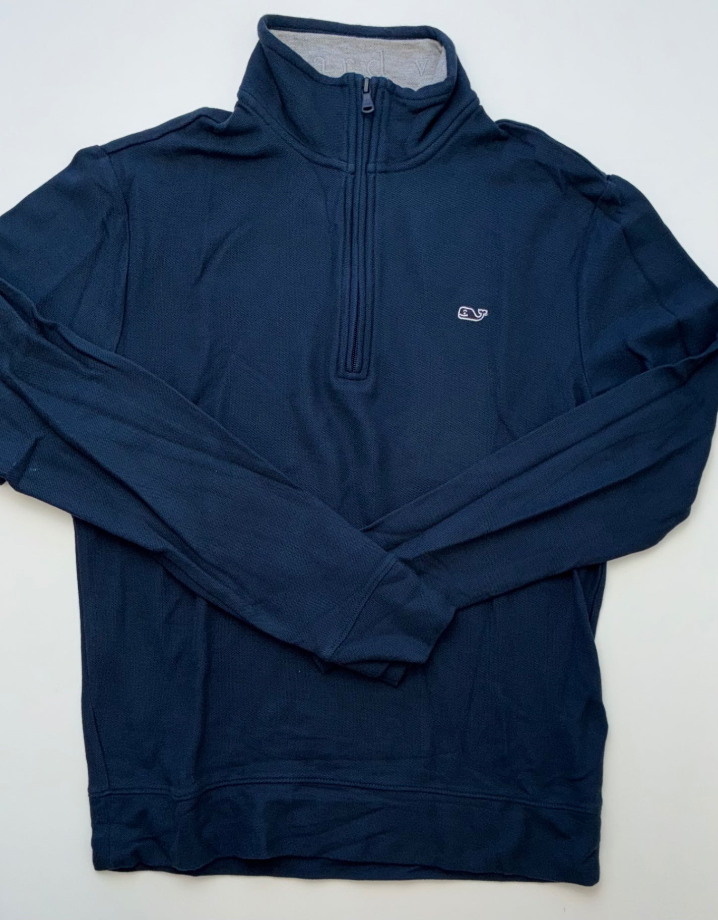 Vineyard Vines Sweatshirt - Navy Blue 1/4 Zip (Adult Size XS) | size 14/16