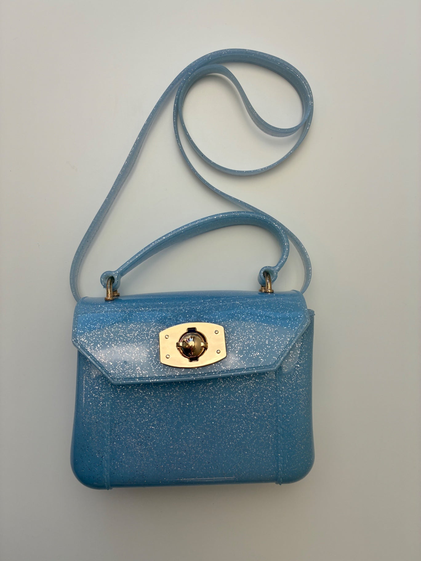 Amiana Purse - Blue Glitter Jelly | size