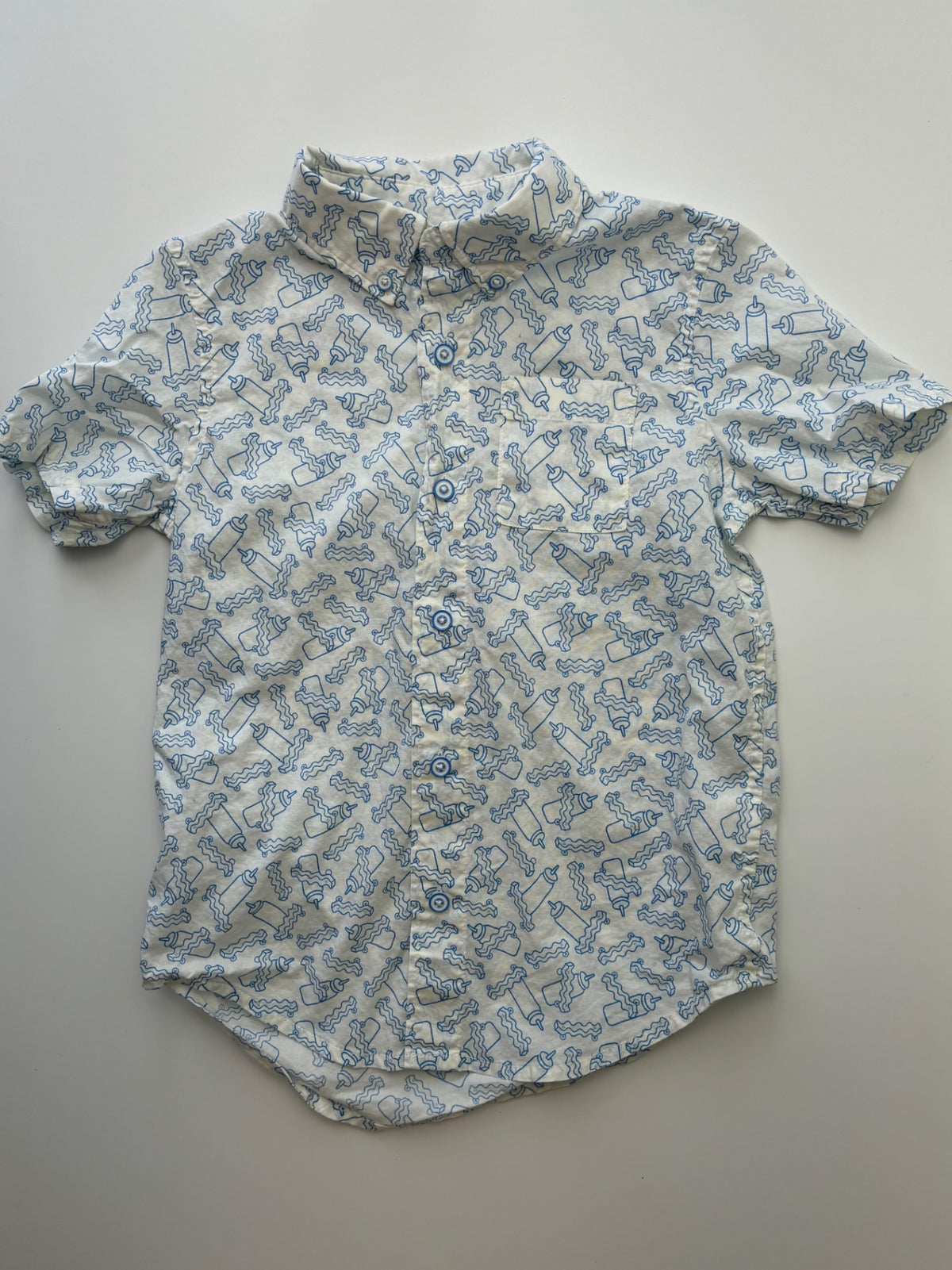 Rockets of Awesome Shirt - Blue Ketchup + French Fries | size 7