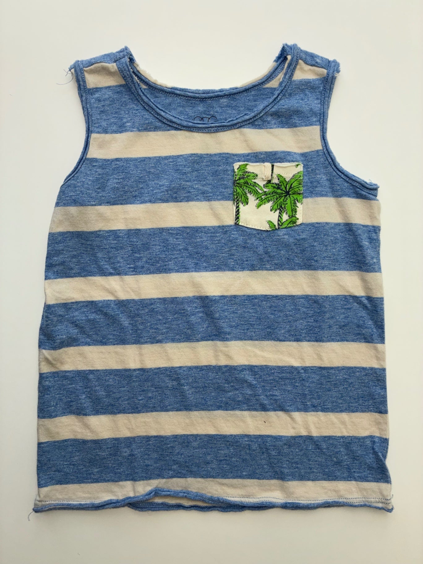 EGG New York Tank Top - Blue Striped | size 4T