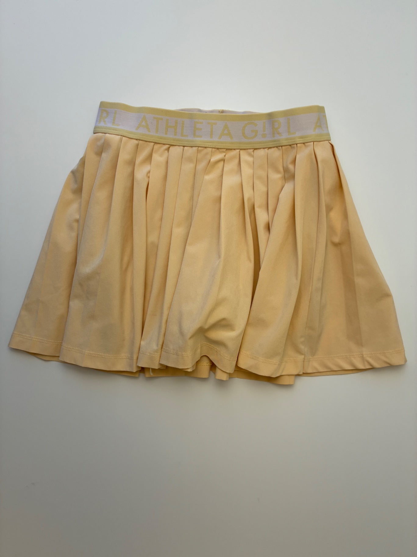 Athleta Girl Skirt - Yellow Pleated Skort | size 7
