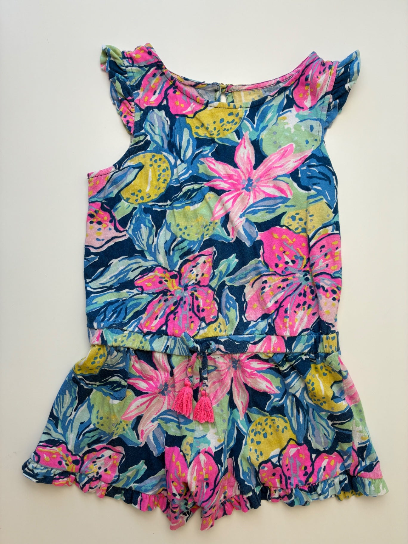 Lilly Pulitzer Romper - Navy Blue Floral | size 6/7