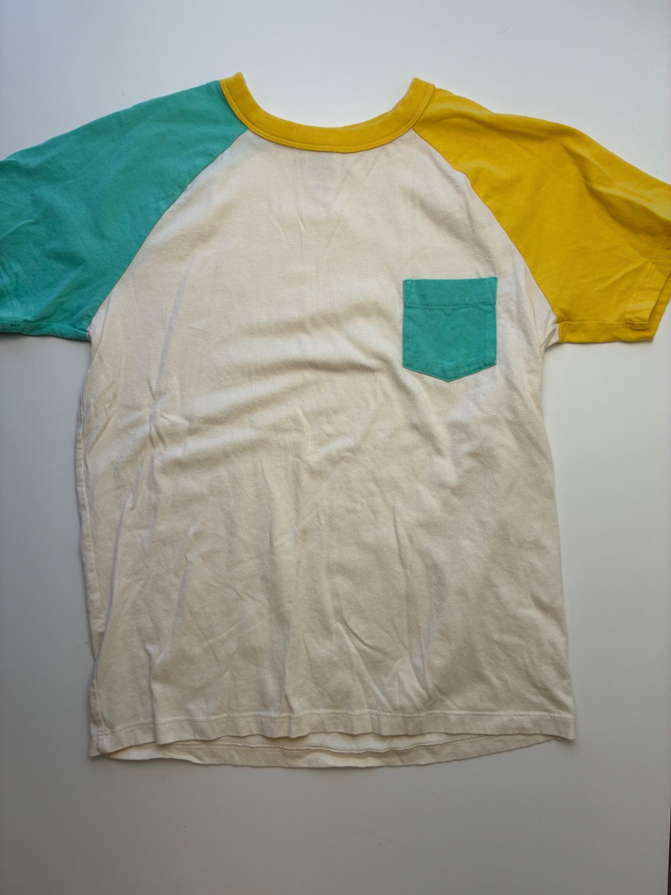 Hanna Andersson T-Shirt - Multicolor Color Block Short Sleeve | size 10