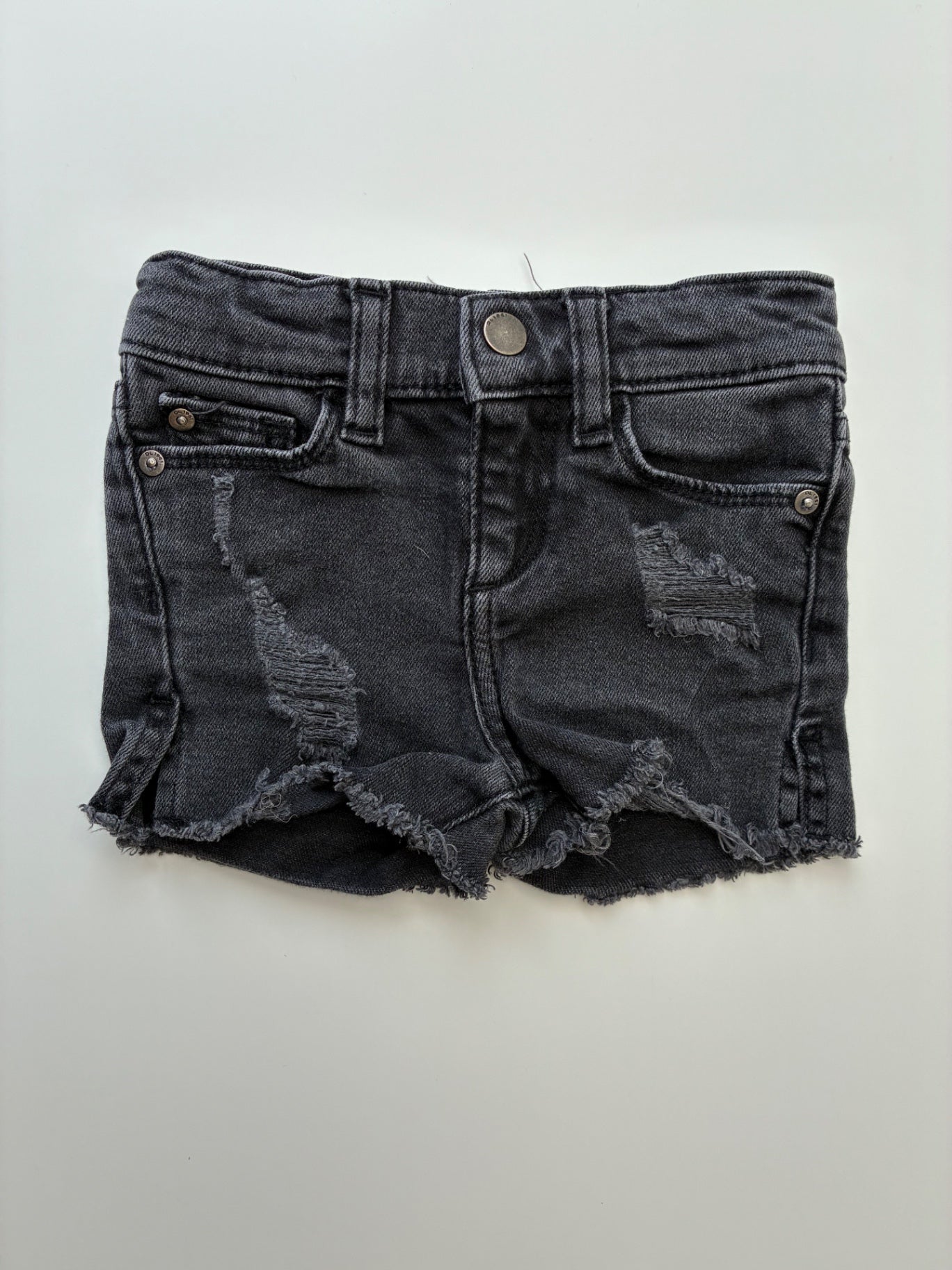 DL 1961 Shorts - Black Distressed Denim | size 2T
