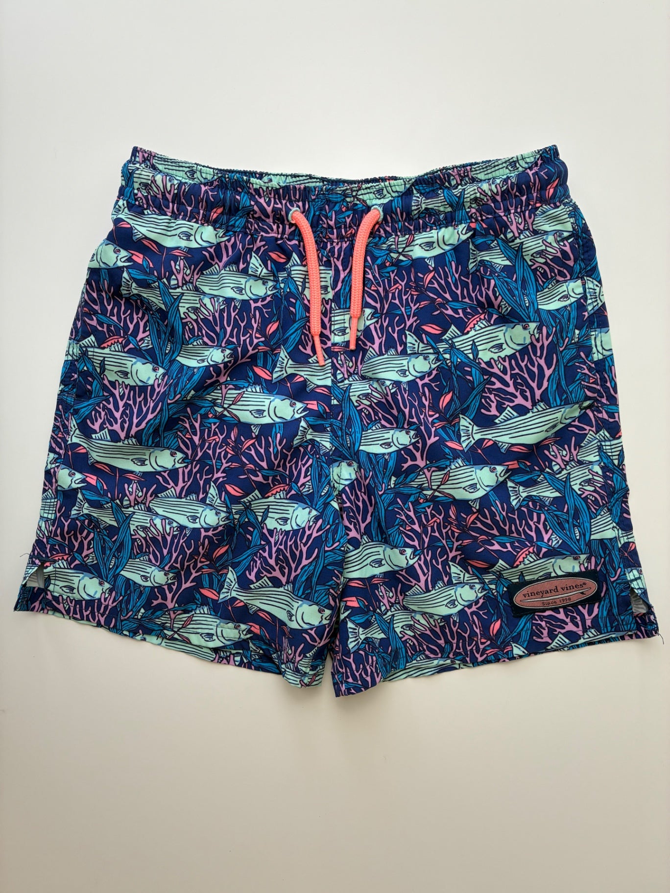 Vineyard Vines Swimsuit - Purple Fish Swim Trunks | size 7