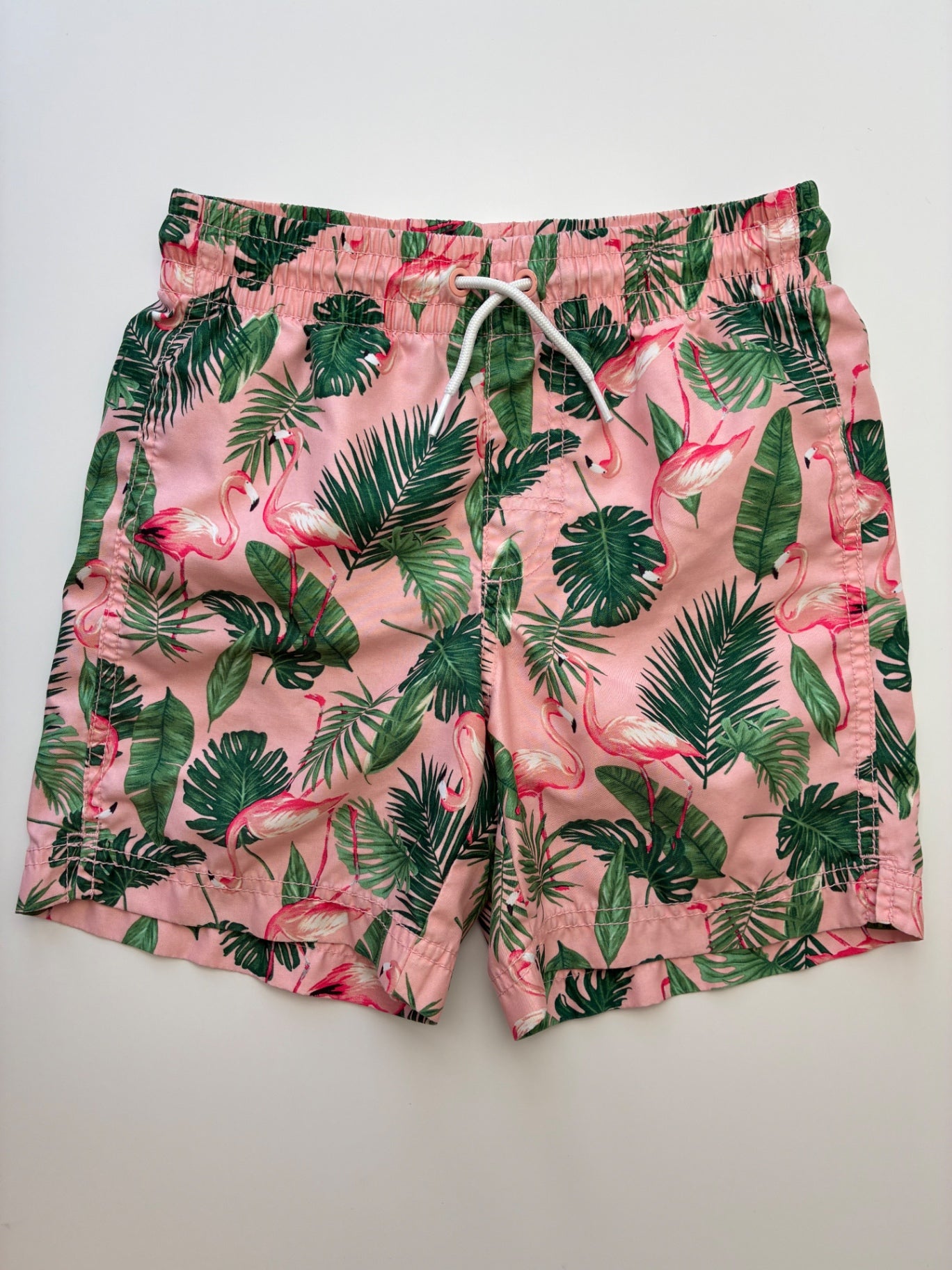 Old Navy Swimsuit - Pink Flamingo Swim Trunks | size 8