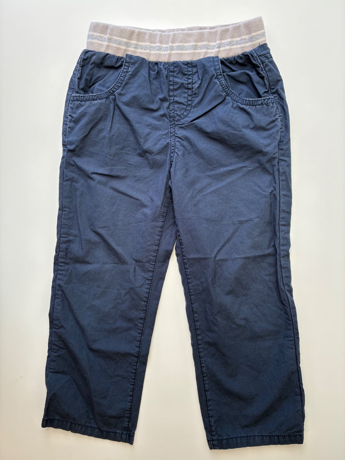 EGG New York Pants - Navy Blue Knit Waistband | size 3T