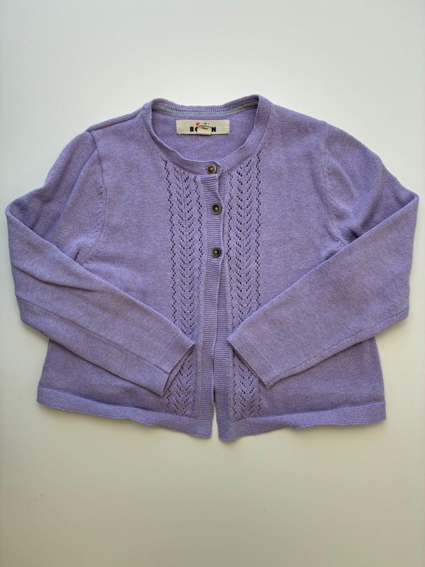 Mini Boden Sweater - Purple 3 Button Cardigan | size 5T/6