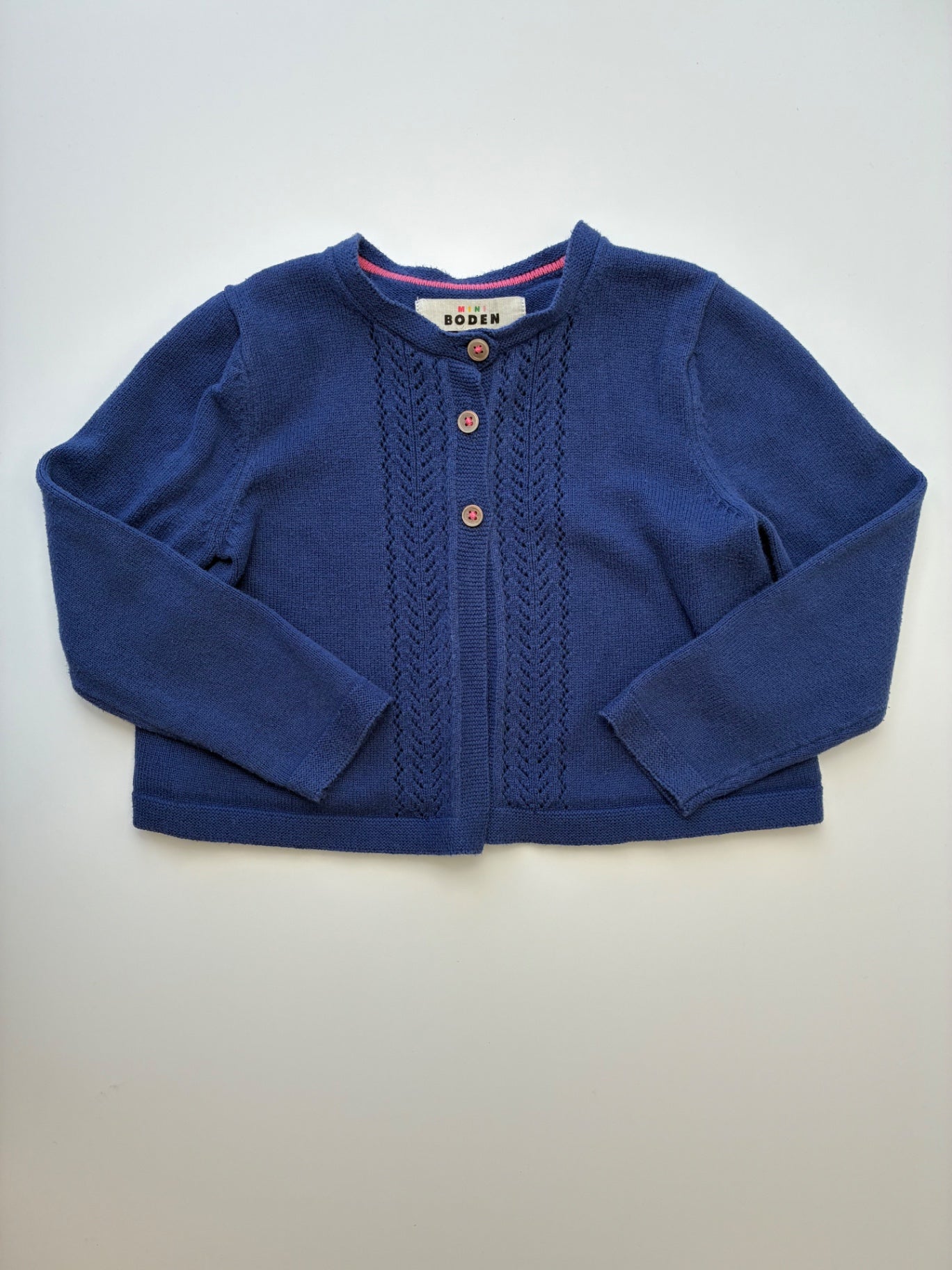 Mini Boden Sweater - Navy Blue 3 Button Cardigan | size 4T/5T