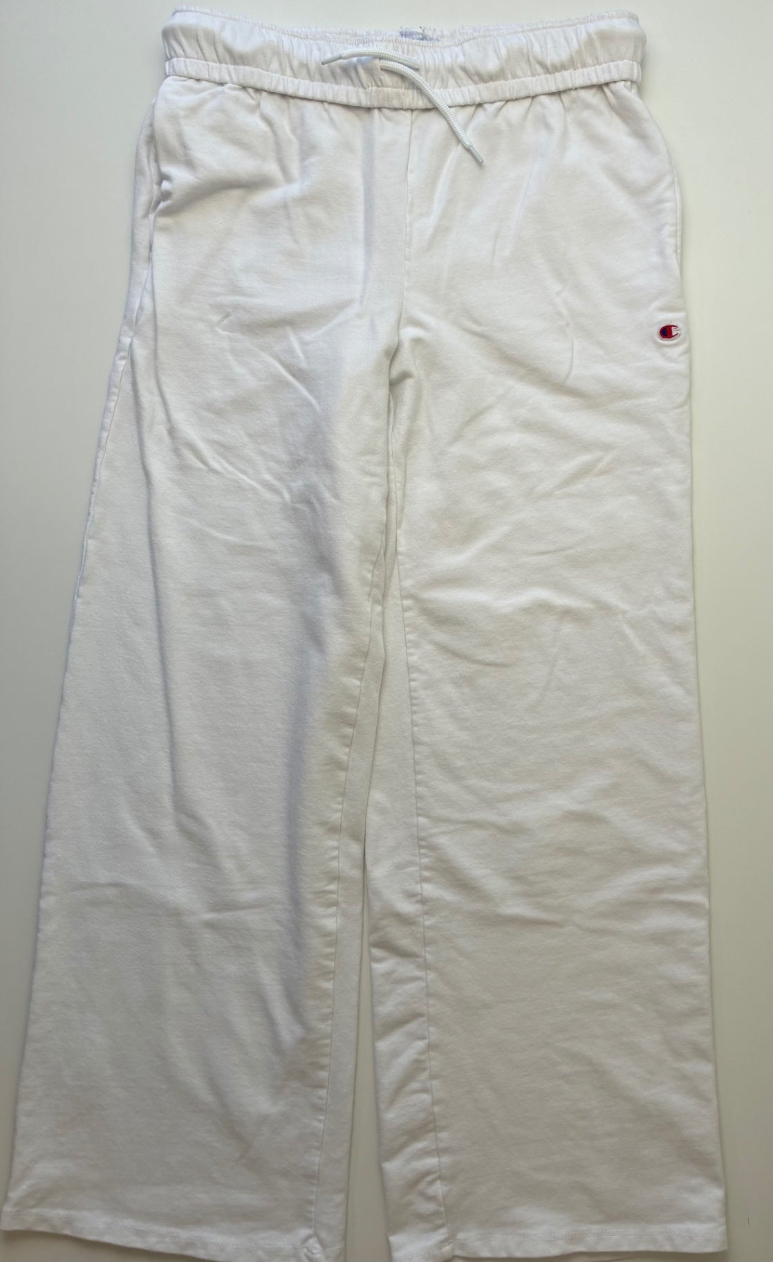Champion Sweatpants - White Wide Leg | size 16