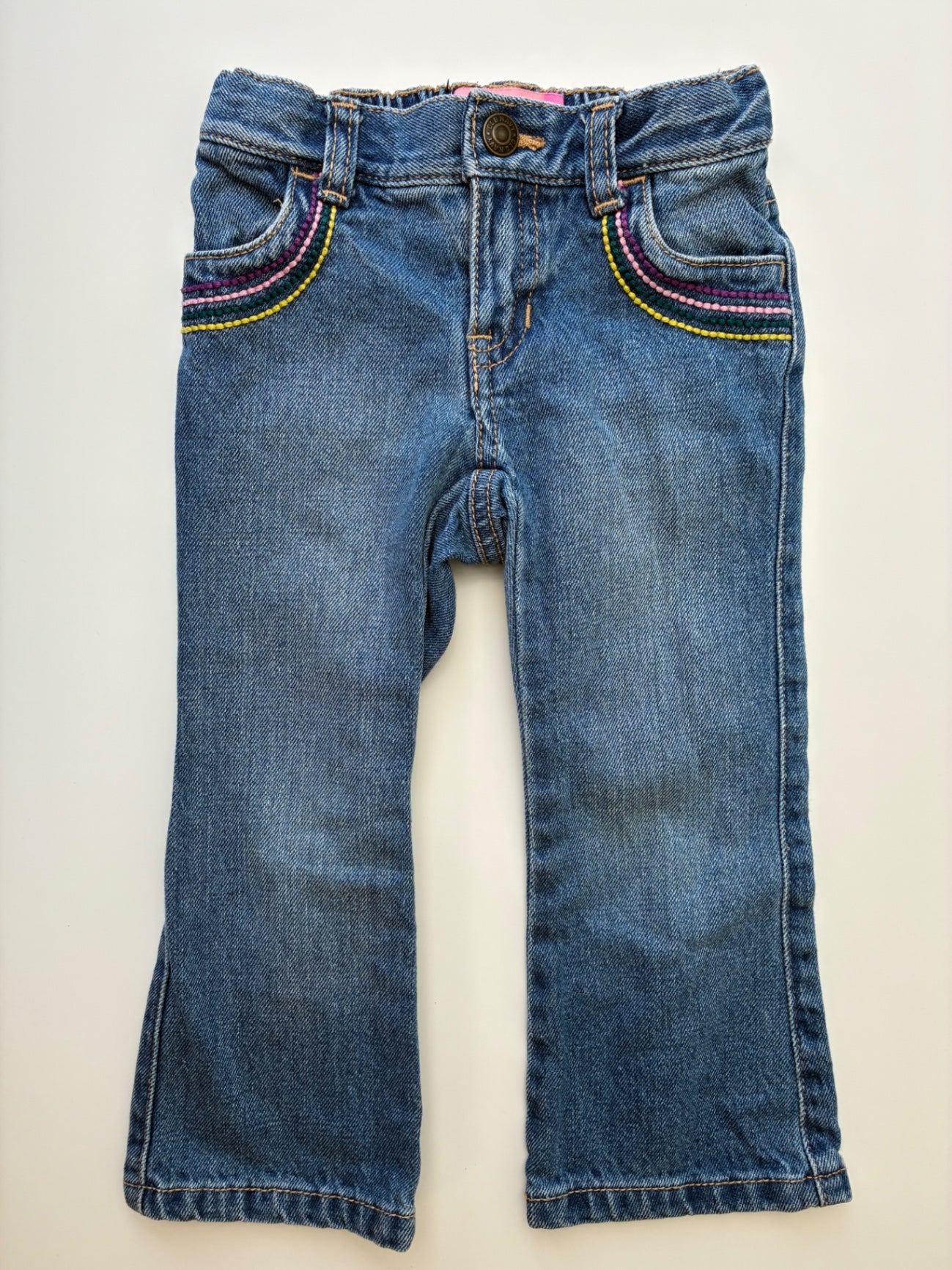 Old Navy Jeans - Blue Boot Cut Embroidered | size 2T