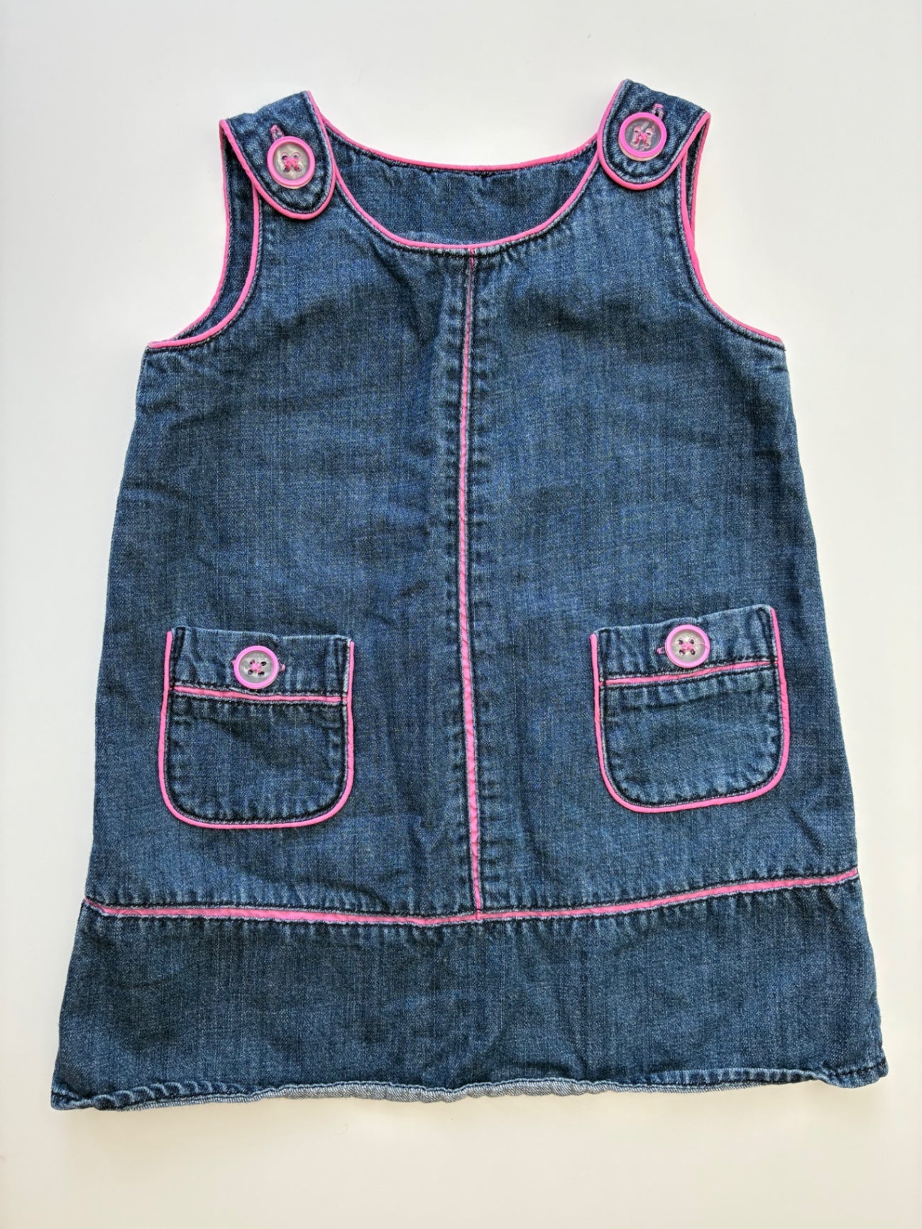 Baby Gap Dress - Blue Chambray Pinafore | size 2T
