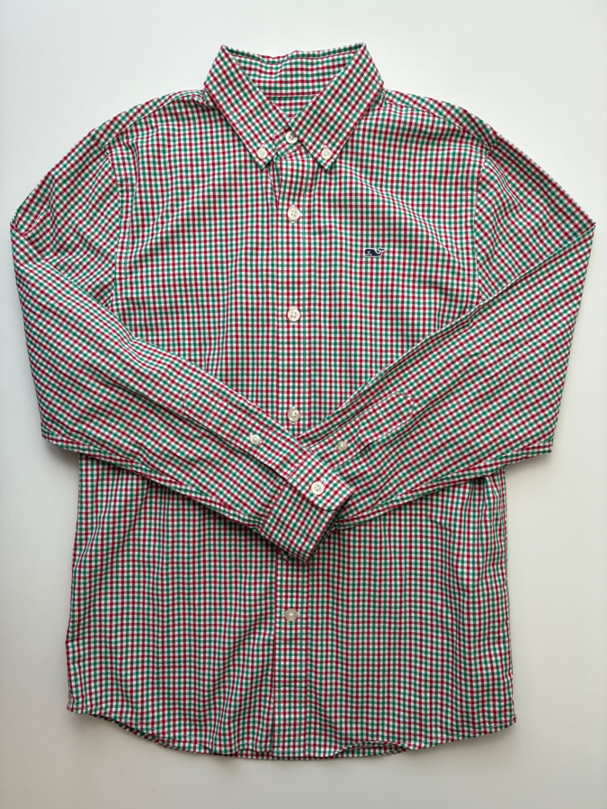 Vineyard Vines Shirt - Multicolor 100% Cotton Plaid Button Down | size 8/10