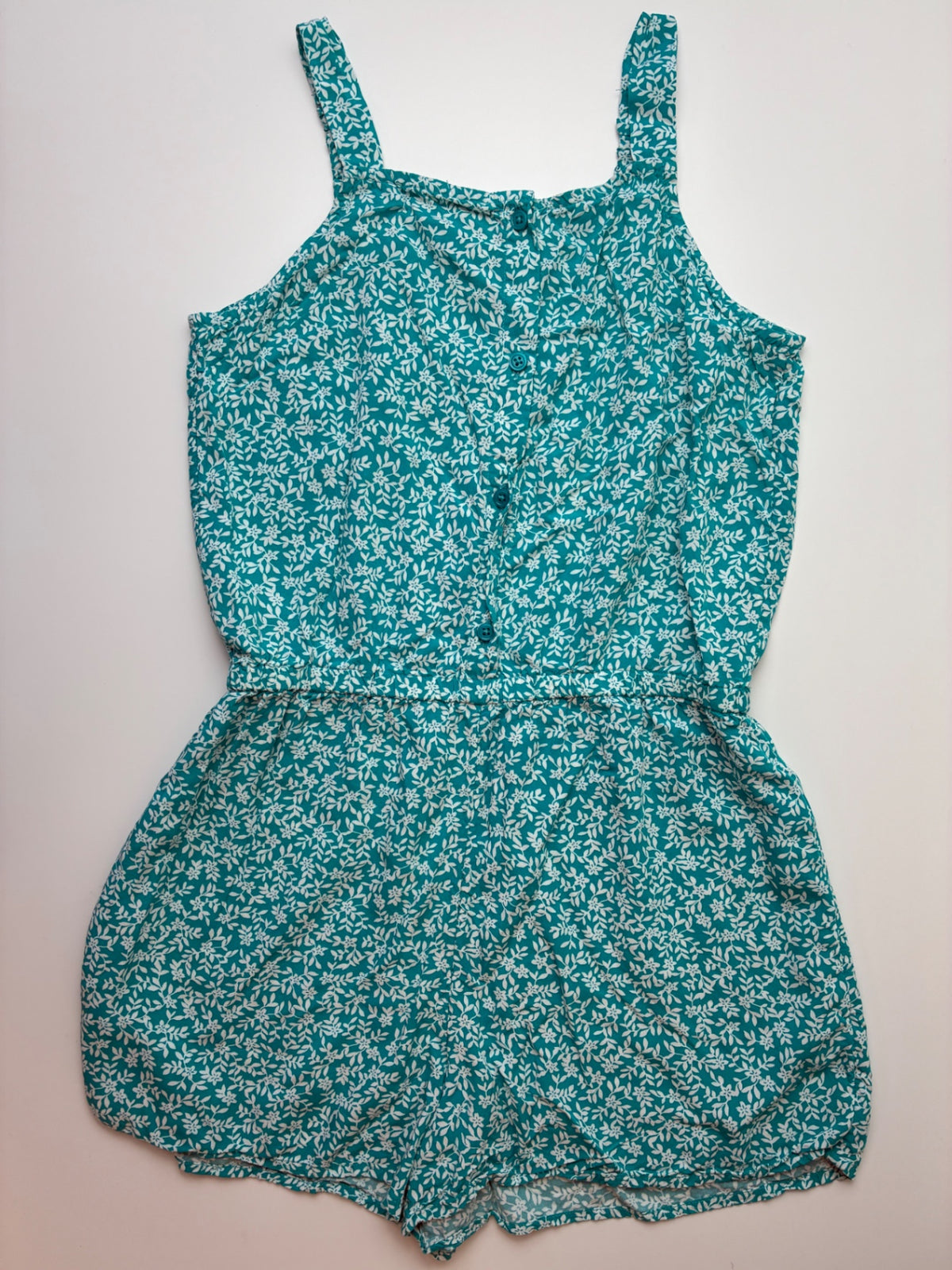 Crewcuts Romper - Green Floral | size 10