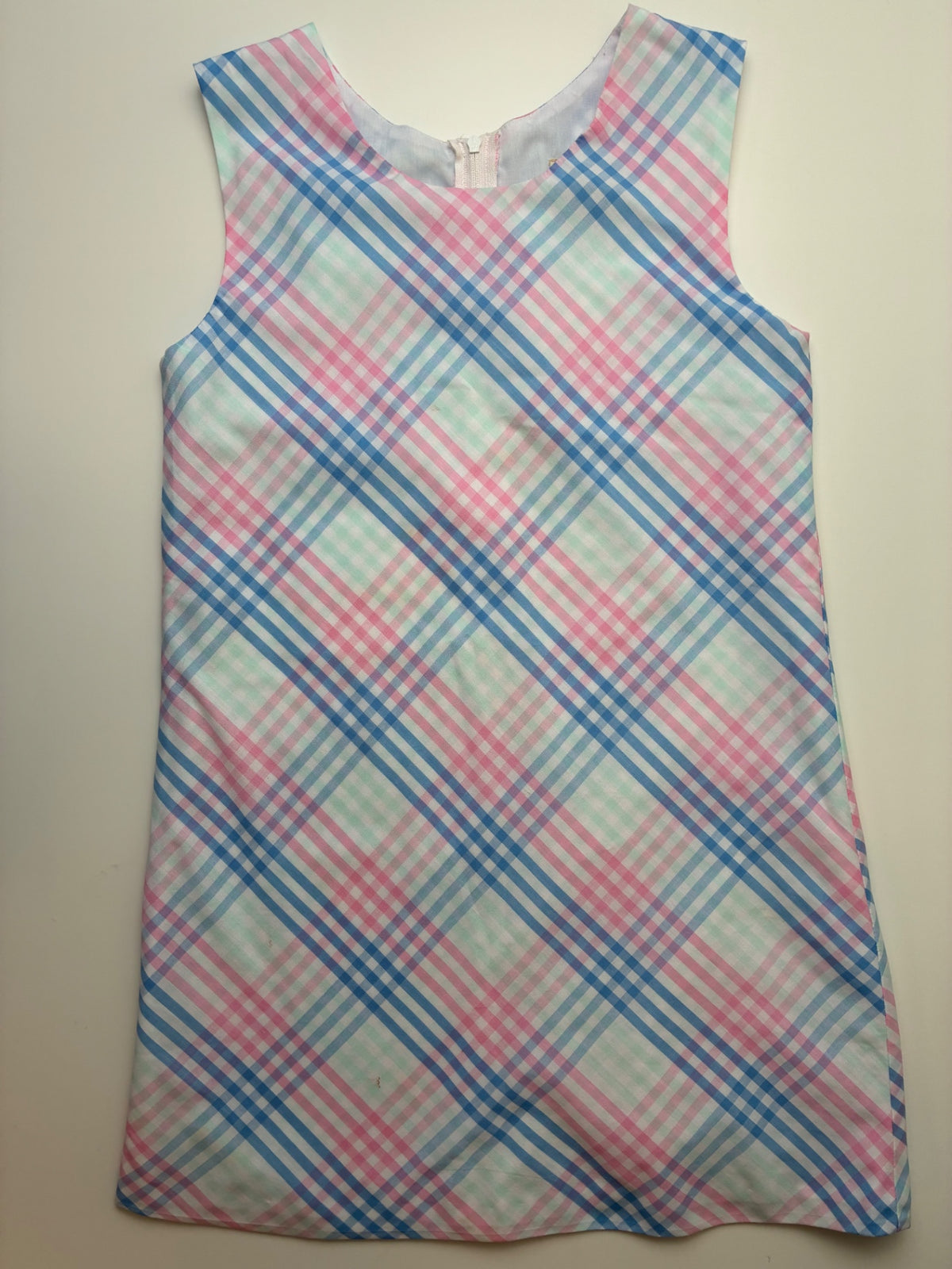 The Beaufort Bonnet Company Dress - Multicolor Plaid Sleeveless Shift | size 8